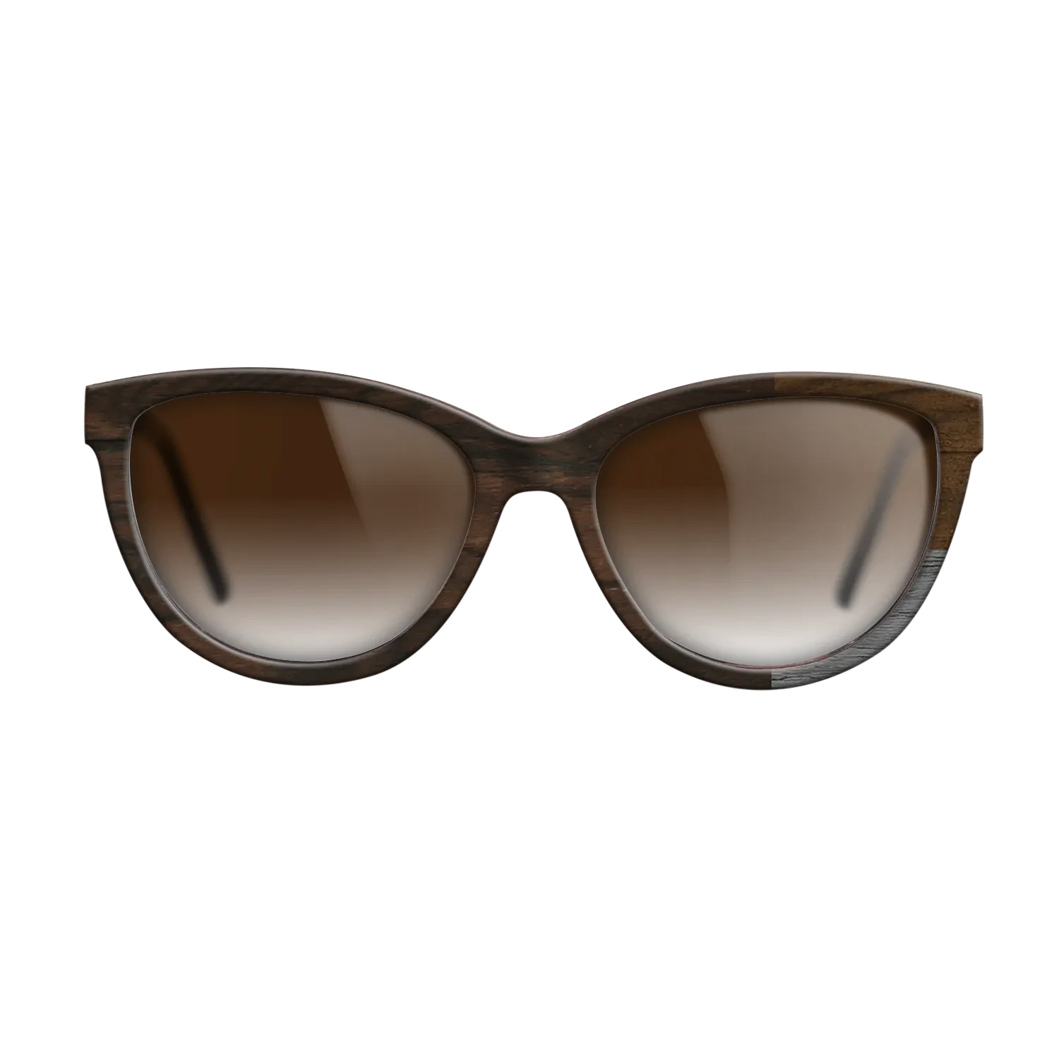 Poplar Dyed: Grey,Ziricote Light Quartered,Ziricote Dark Quartered: Cubic Cuts - The Maiden - Cat - SIRIS wood optic