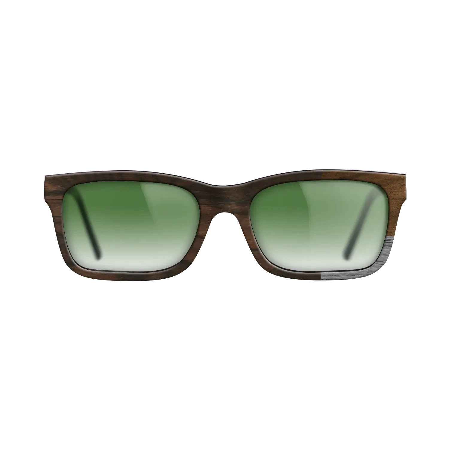 Poplar Dyed: Grey,Ziricote Light Quartered,Ziricote Dark Quartered: Cubic Cuts - The Sage - Rectangle - SIRIS wood optic