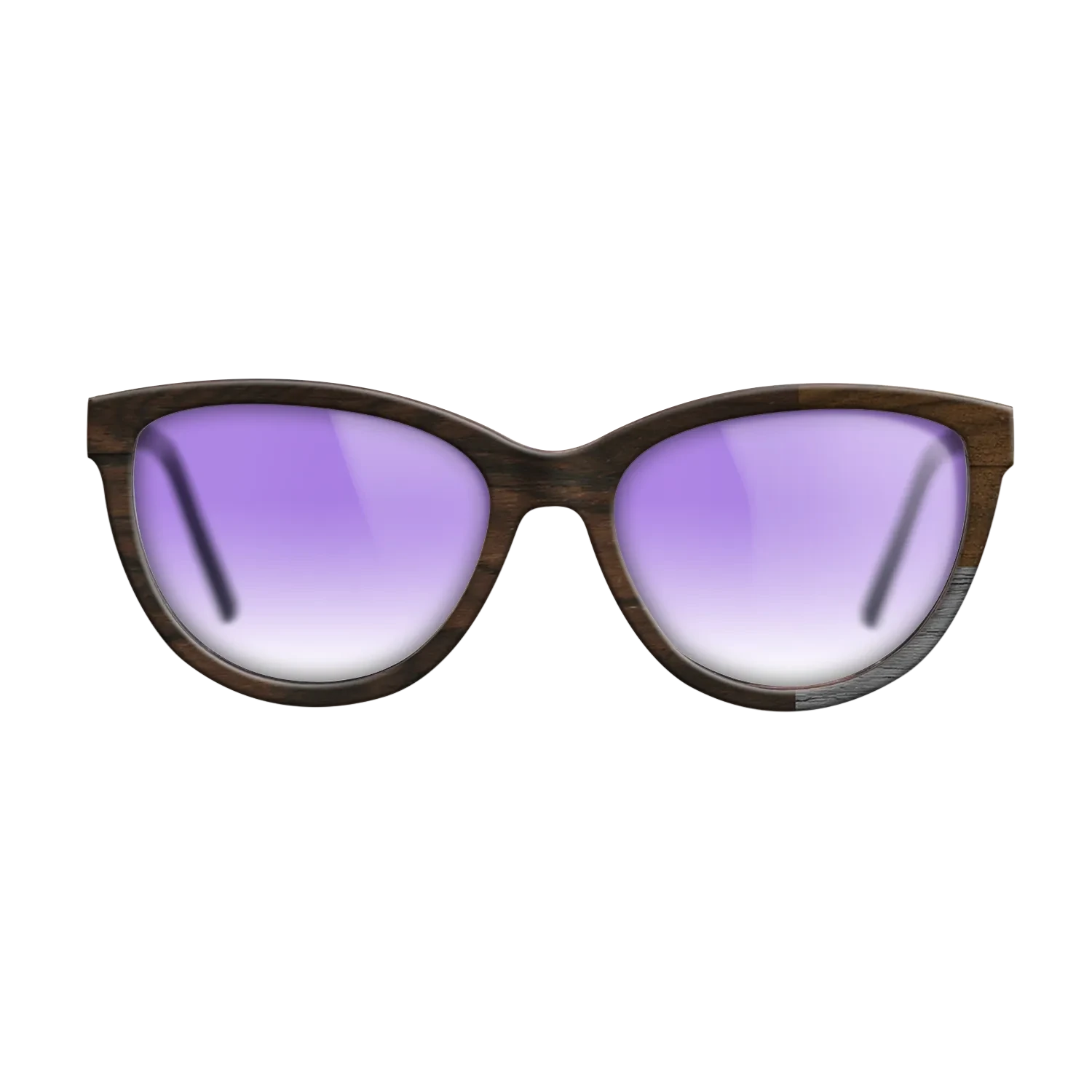 Poplar Dyed: Grey,Ziricote Light Quartered,Ziricote Dark Quartered: Cubic Cuts - The Maiden - Cat - SIRIS wood optic