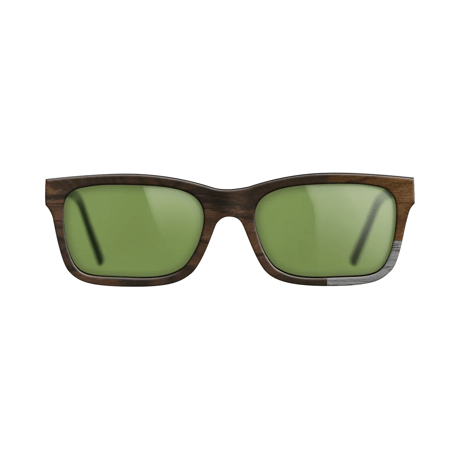 Poplar Dyed: Grey,Ziricote Light Quartered,Ziricote Dark Quartered: Cubic Cuts - The Sage - Rectangle - SIRIS wood optic