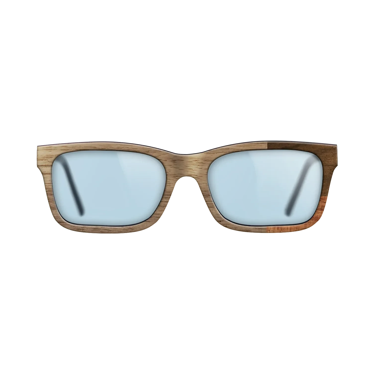 Koa,Walnut: Straight Grain,Ziricote Dark Quartered: Cubic Cuts - The Sage - Rectangle - SIRIS wood optic