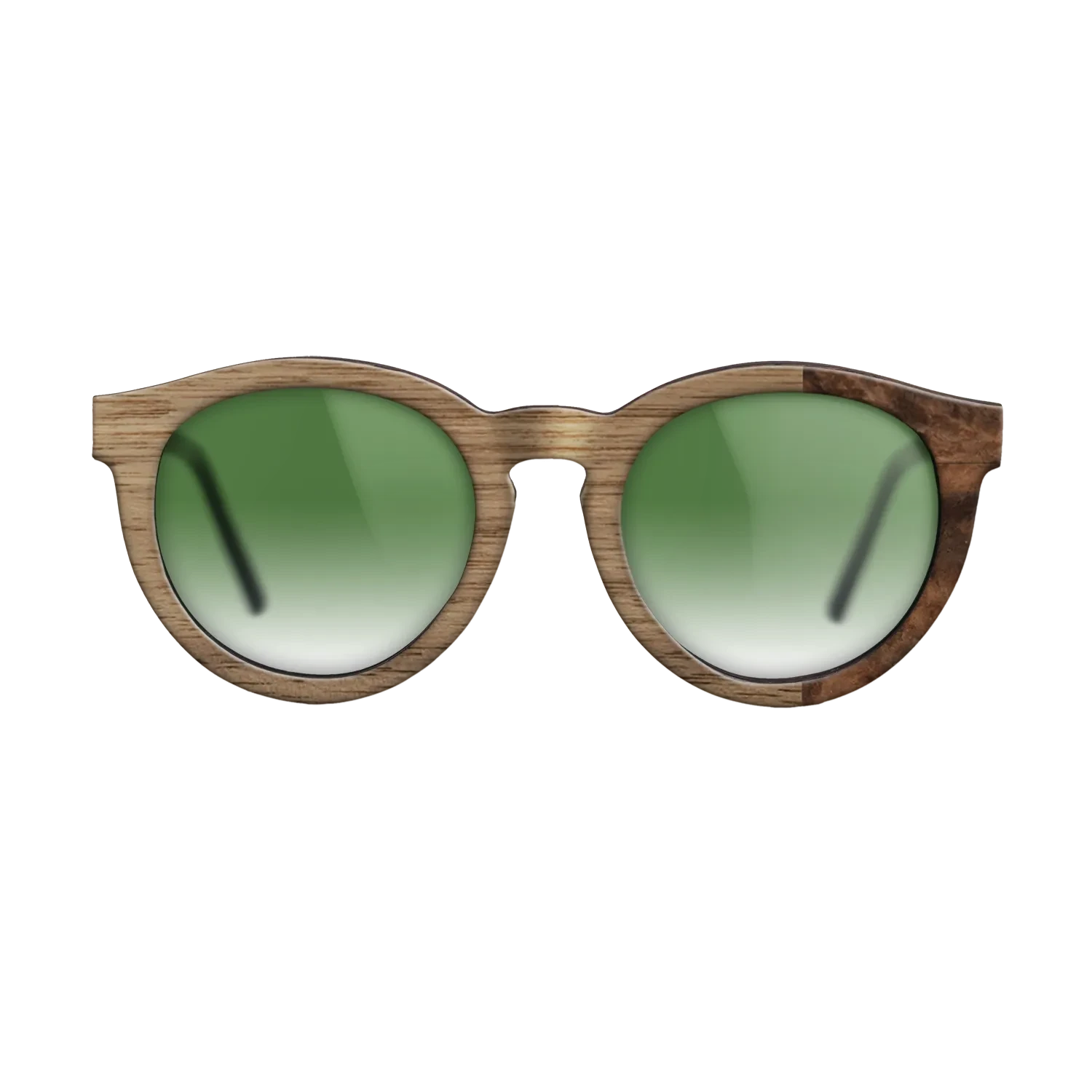 Walnut: Straight Grain, Walnut Burl: DiCut - The Rebel - Round - SIRIS wood optic