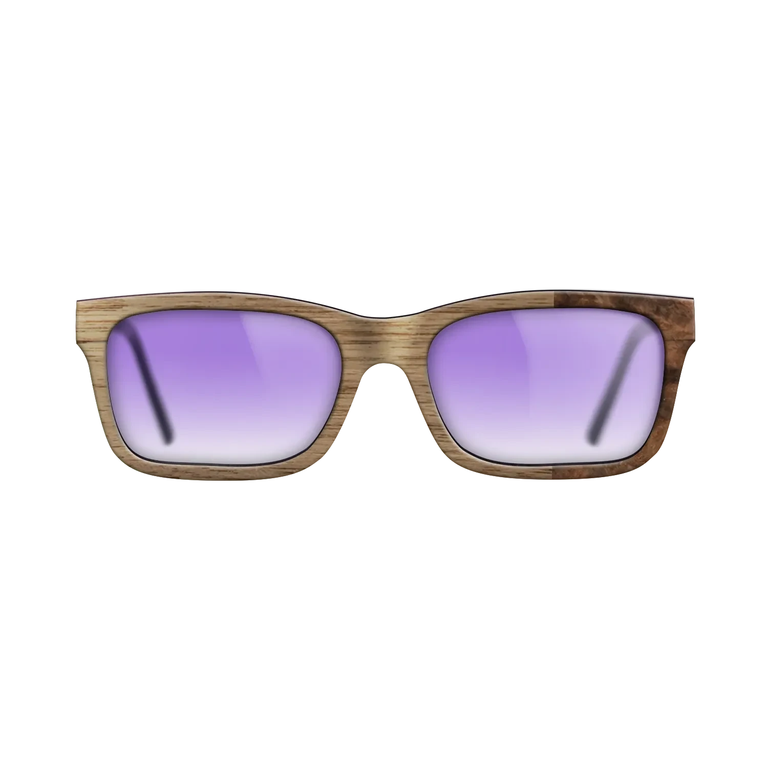 Walnut: Straight Grain, Walnut Burl: DiCut - The Sage - Rectangle - SIRIS wood optic