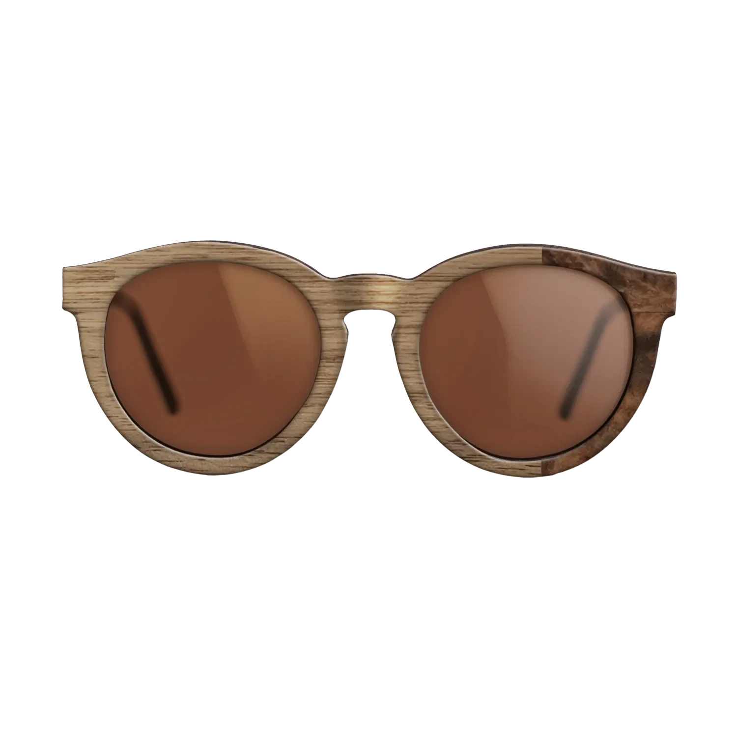 Walnut: Straight Grain, Walnut Burl: DiCut - The Rebel - Round - SIRIS wood optic
