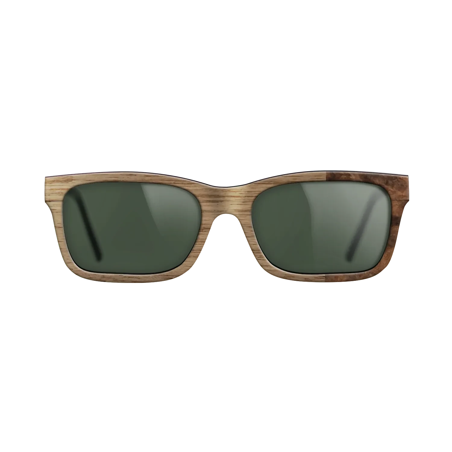 Walnut: Straight Grain, Walnut Burl: DiCut - The Sage - Rectangle - SIRIS wood optic