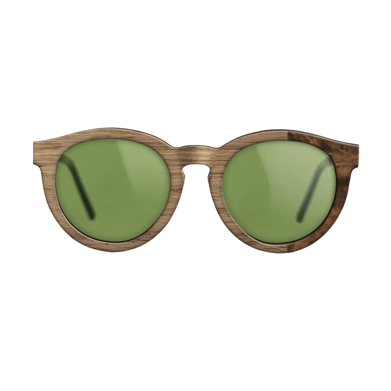 Walnut: Straight Grain, Walnut Burl: DiCut - The Rebel - Round - SIRIS wood optic