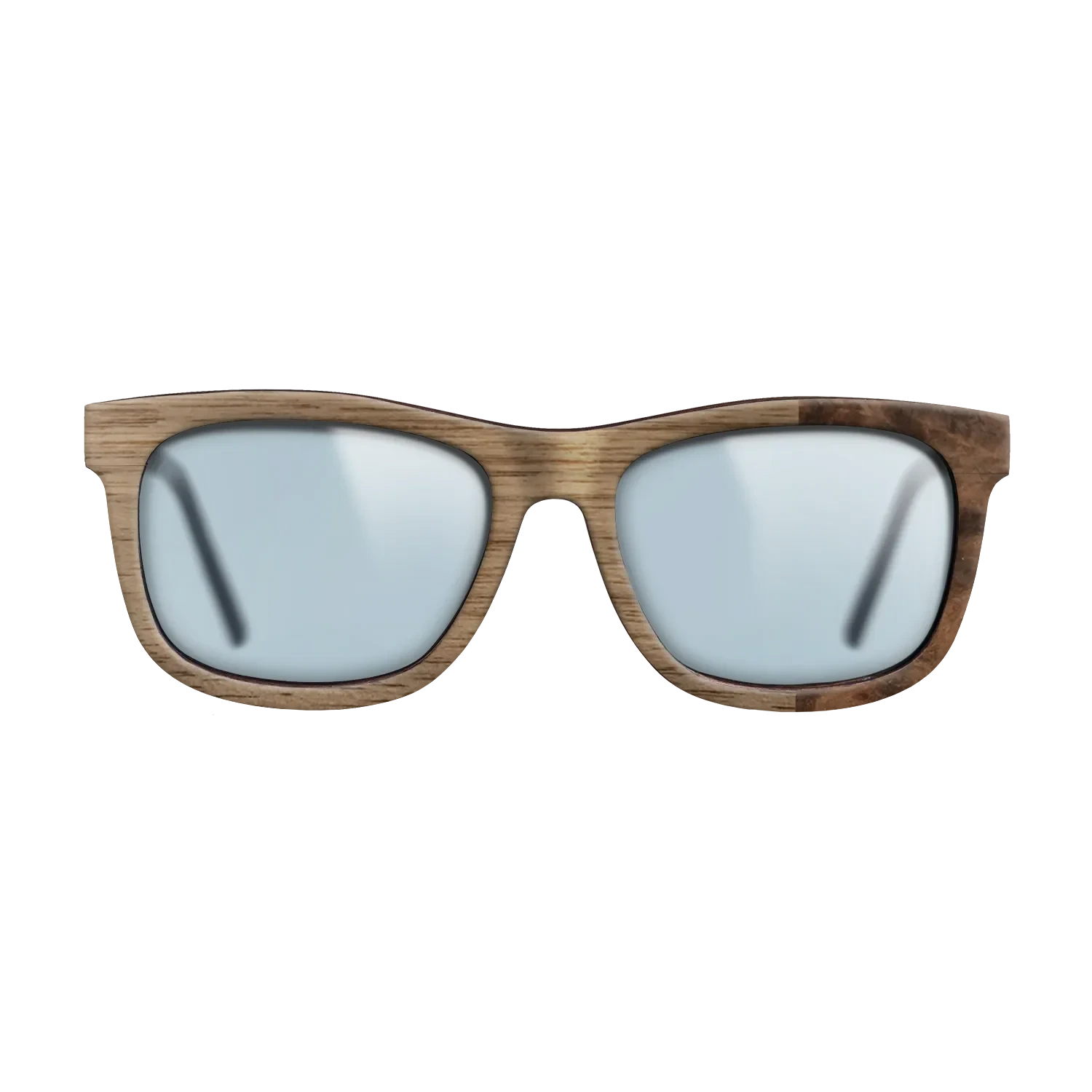 Walnut: Straight Grain, Walnut Burl: DiCut - The Hero - Square - SIRIS wood optic