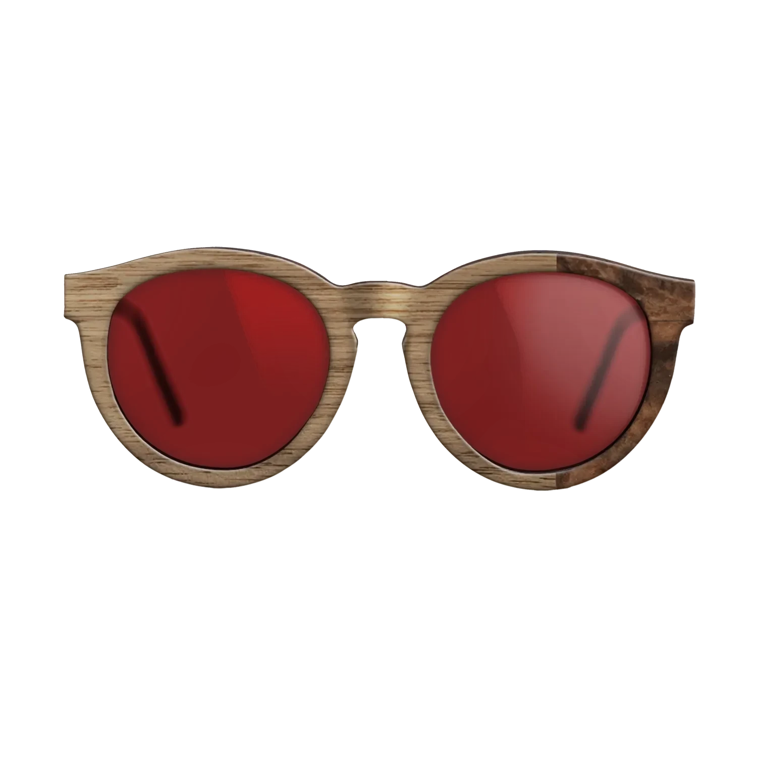 Walnut: Straight Grain, Walnut Burl: DiCut - The Rebel - Round - SIRIS wood optic