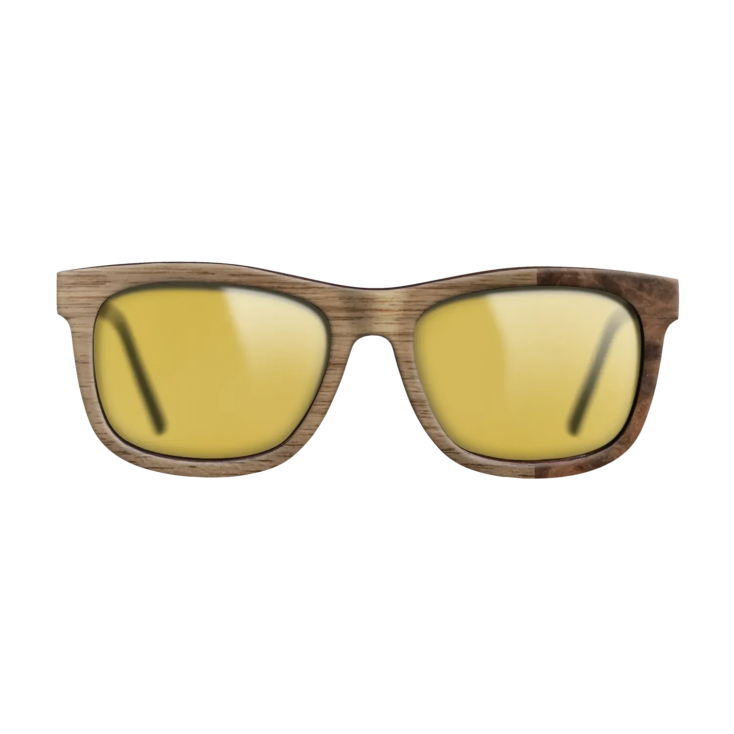Walnut: Straight Grain, Walnut Burl: DiCut - The Hero - Square - SIRIS wood optic