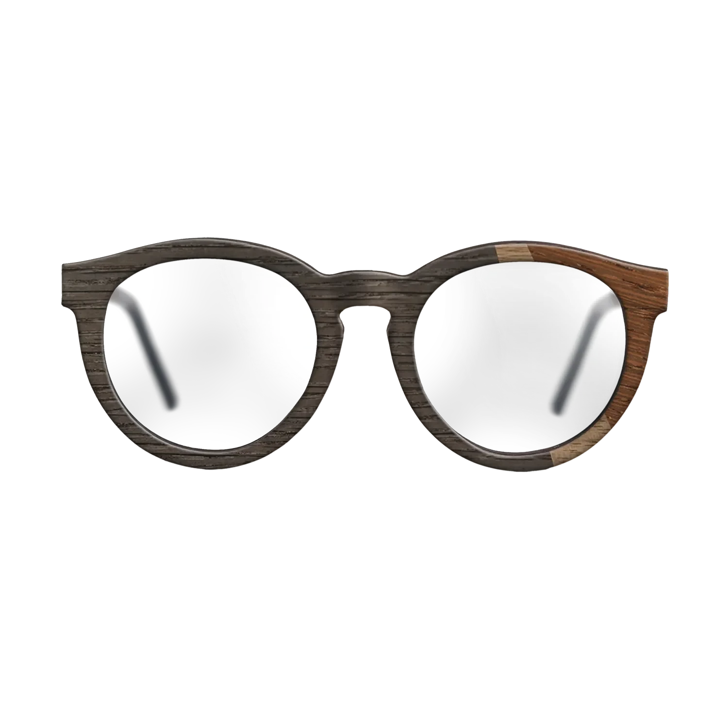 Walnut: Straight Grain,Fumed Oak,Wenge: Angle Cut - The Rebel - Round - SIRIS wood optic