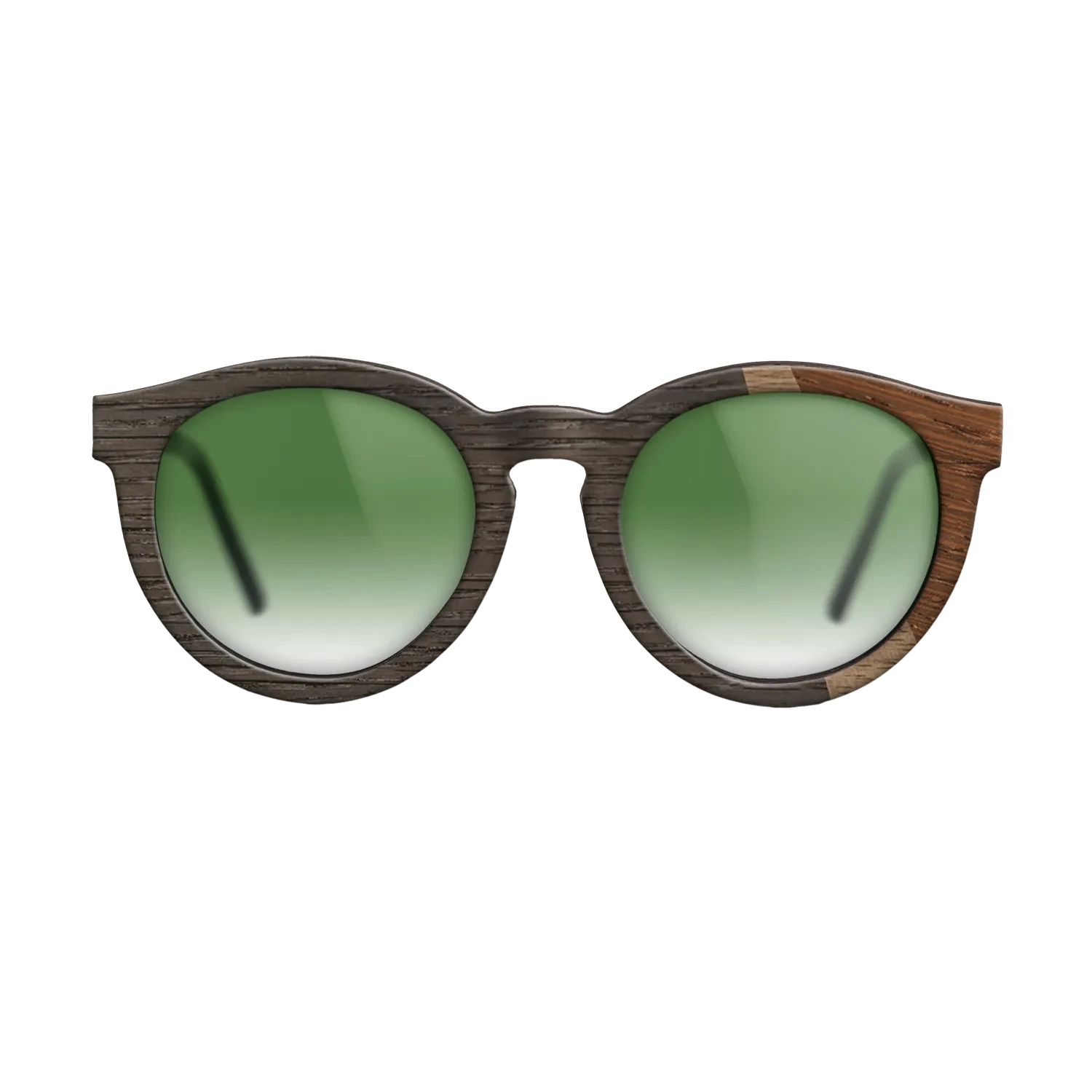 Walnut: Straight Grain,Fumed Oak,Wenge: Angle Cut - The Rebel - Round - SIRIS wood optic