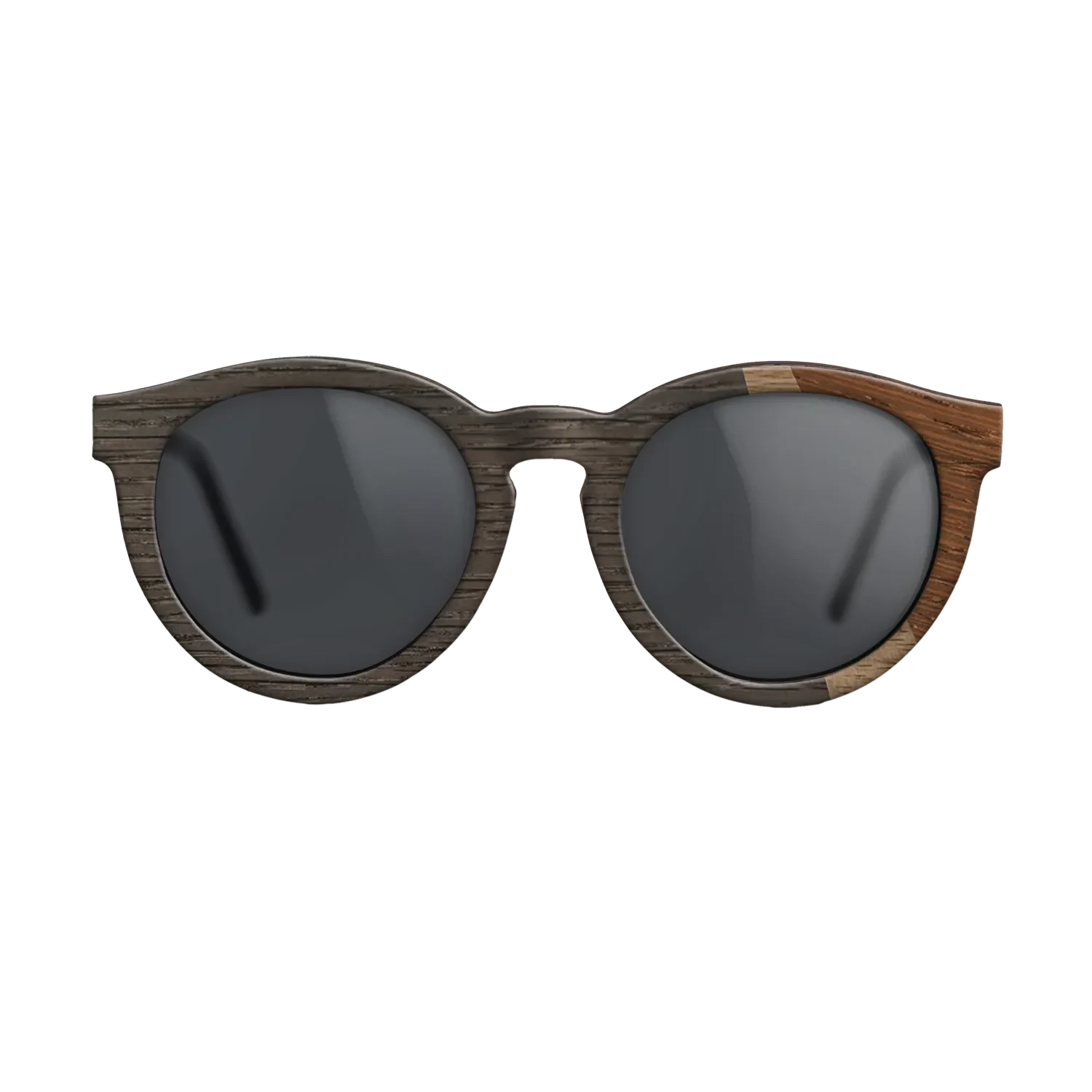 Walnut: Straight Grain,Fumed Oak,Wenge: Angle Cut - The Rebel - Round - SIRIS wood optic