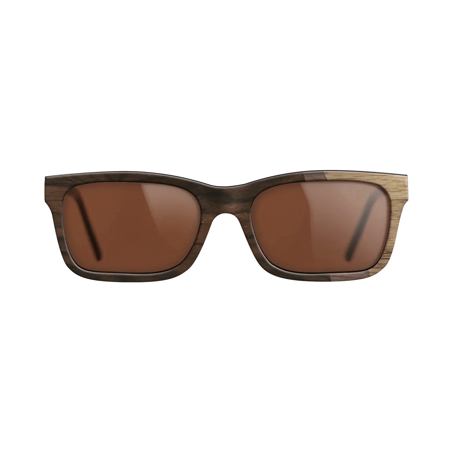 Ziricote Dark Quartered,Walnut Claro Dark,Walnut: Straight Grain: Angle Cut - The Sage - Rectangle - SIRIS wood optic