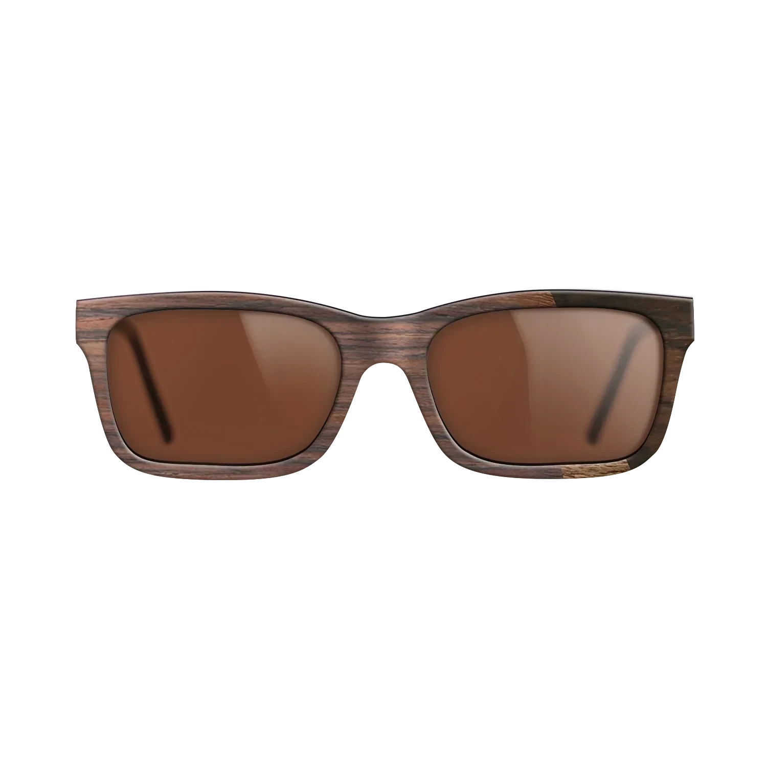 Walnut Claro Dark,Rosewood Reconstituted,Ziricote Dark Quartered: Angle Cut - The Sage - Rectangle - SIRIS wood optic