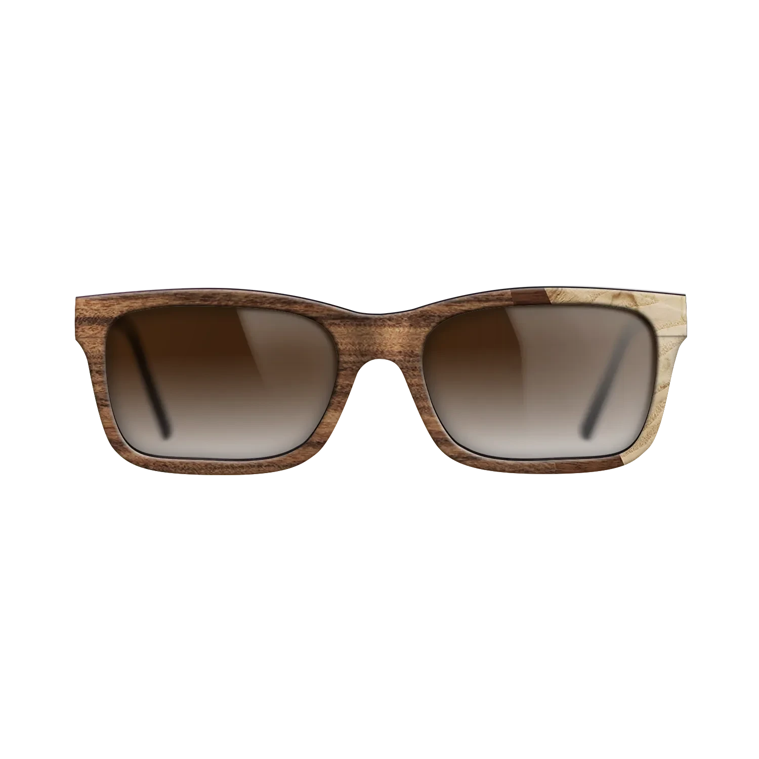Santos Rosewood Dark,Olive Burl,Walnut Claro Dark: Angle Cut - The Sage - Rectangle - SIRIS wood optic