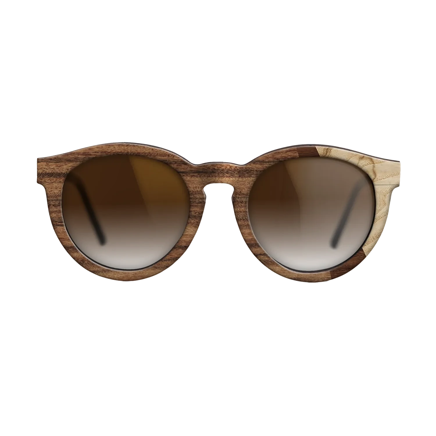 Santos Rosewood Dark,Olive Burl,Walnut Claro Dark: Angle Cut - The Rebel - Round - SIRIS wood optic