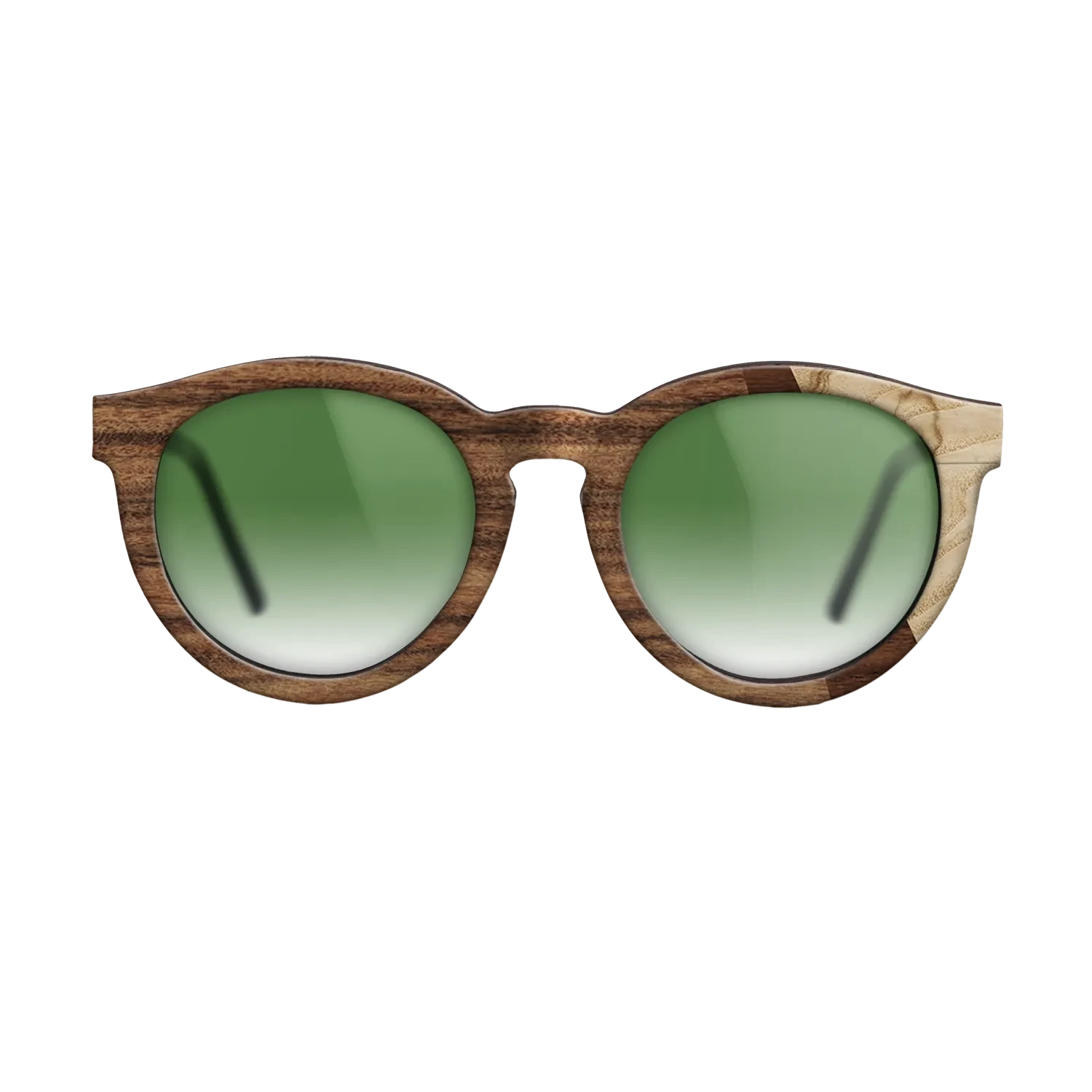 Santos Rosewood Dark,Olive Burl,Walnut Claro Dark: Angle Cut - The Rebel - Round - SIRIS wood optic
