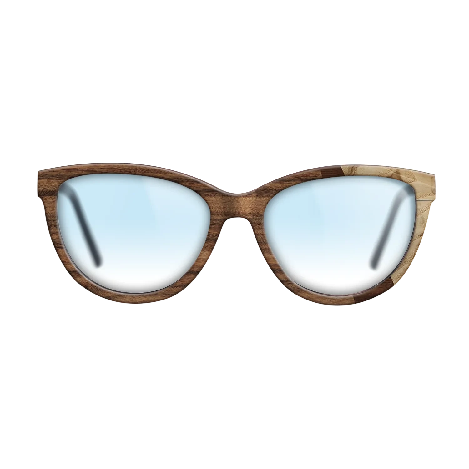 Santos Rosewood Dark,Olive Burl,Walnut Claro Dark: Angle Cut - The Maiden - Cat - SIRIS wood optic