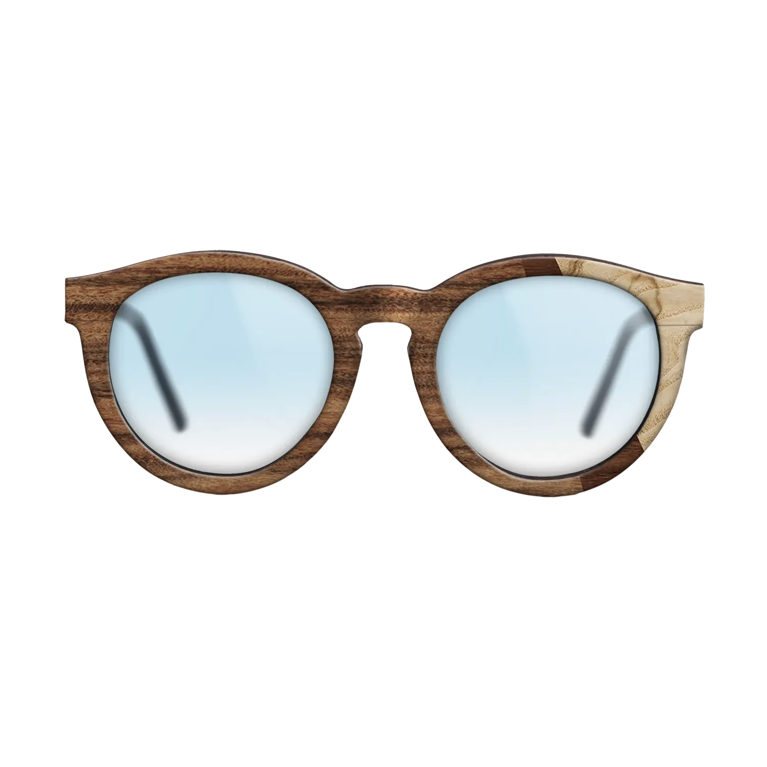 Santos Rosewood Dark,Olive Burl,Walnut Claro Dark: Angle Cut - The Rebel - Round - SIRIS wood optic