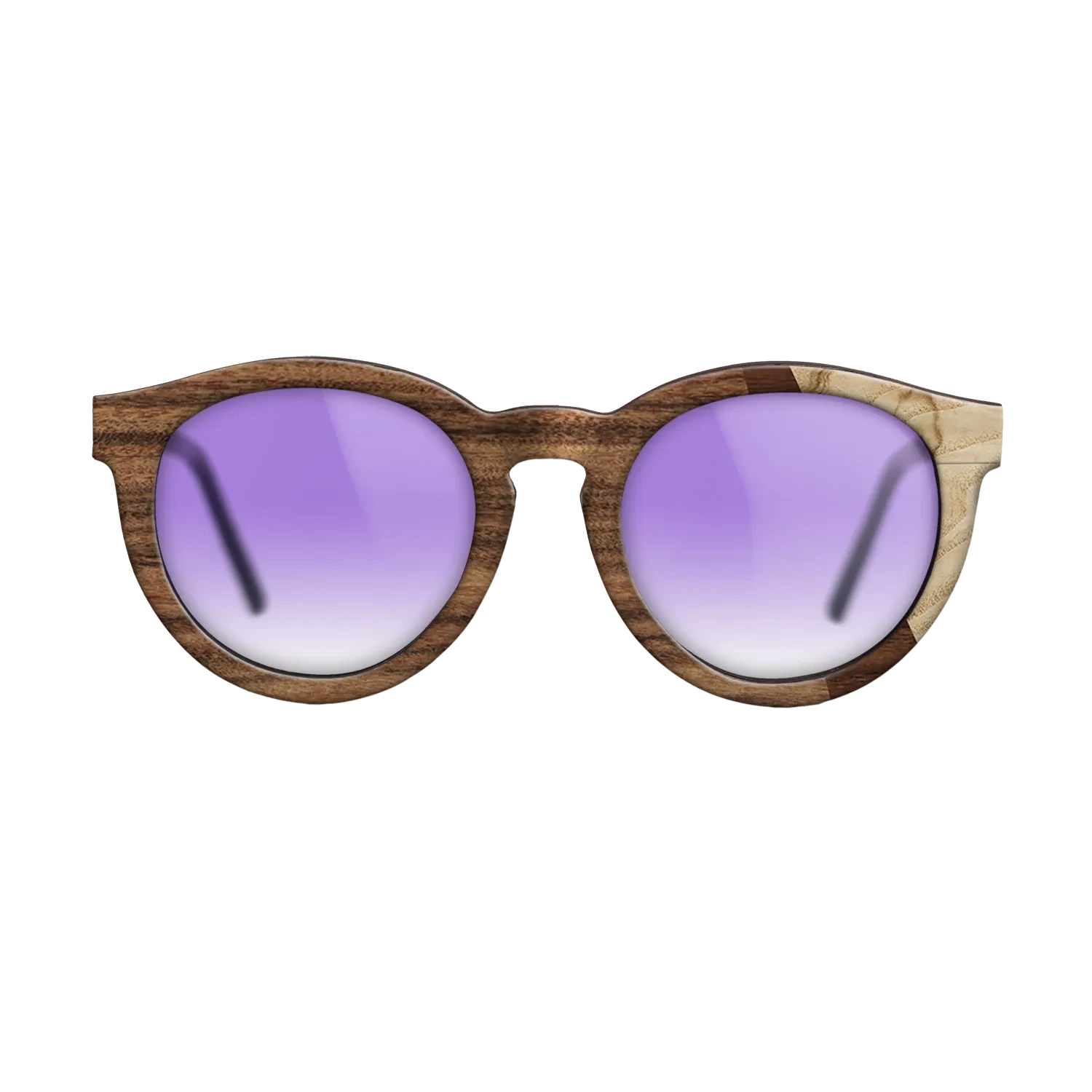 Santos Rosewood Dark,Olive Burl,Walnut Claro Dark: Angle Cut - The Rebel - Round - SIRIS wood optic