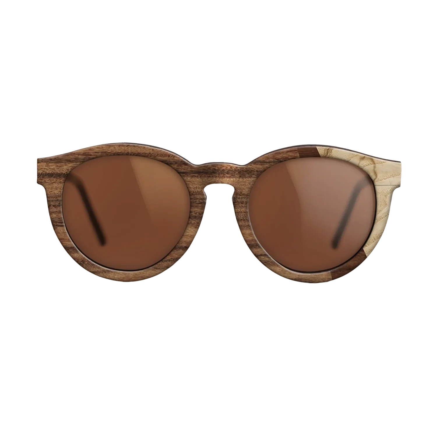 Santos Rosewood Dark,Olive Burl,Walnut Claro Dark: Angle Cut - The Rebel - Round - SIRIS wood optic