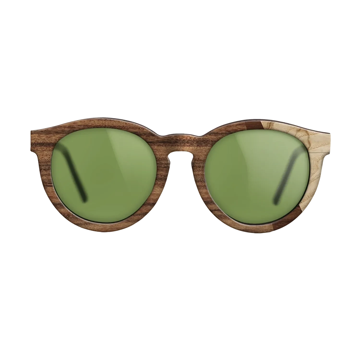 Santos Rosewood Dark,Olive Burl,Walnut Claro Dark: Angle Cut - The Rebel - Round - SIRIS wood optic