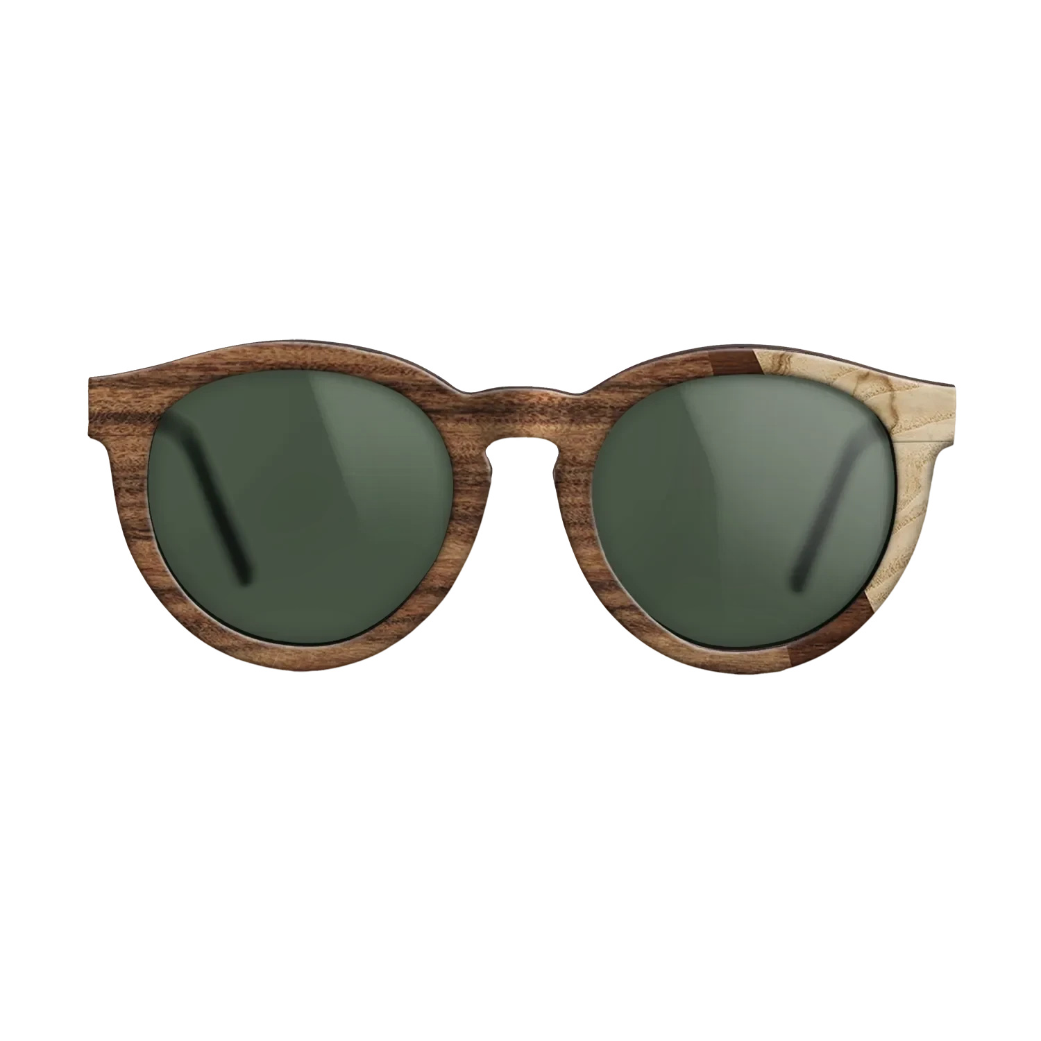 Santos Rosewood Dark,Olive Burl,Walnut Claro Dark: Angle Cut - The Rebel - Round - SIRIS wood optic