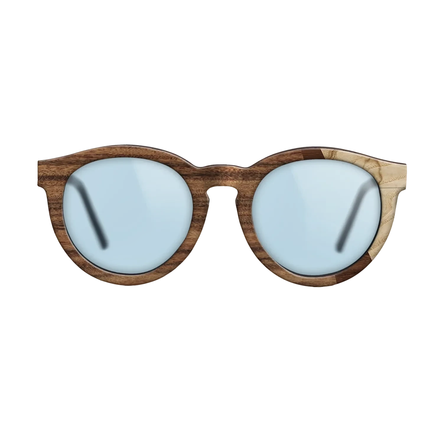 Santos Rosewood Dark,Olive Burl,Walnut Claro Dark: Angle Cut - The Rebel - Round - SIRIS wood optic