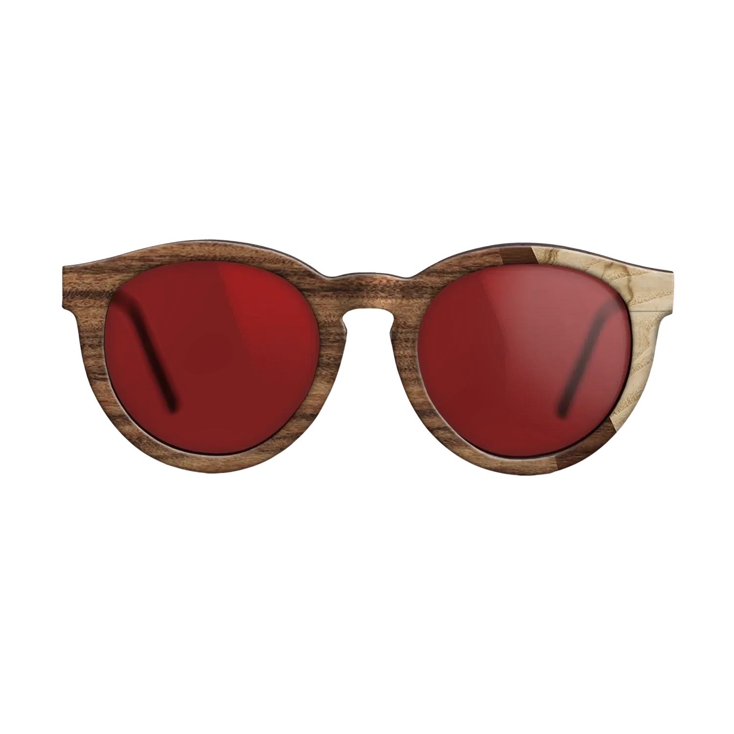 Santos Rosewood Dark,Olive Burl,Walnut Claro Dark: Angle Cut - The Rebel - Round - SIRIS wood optic