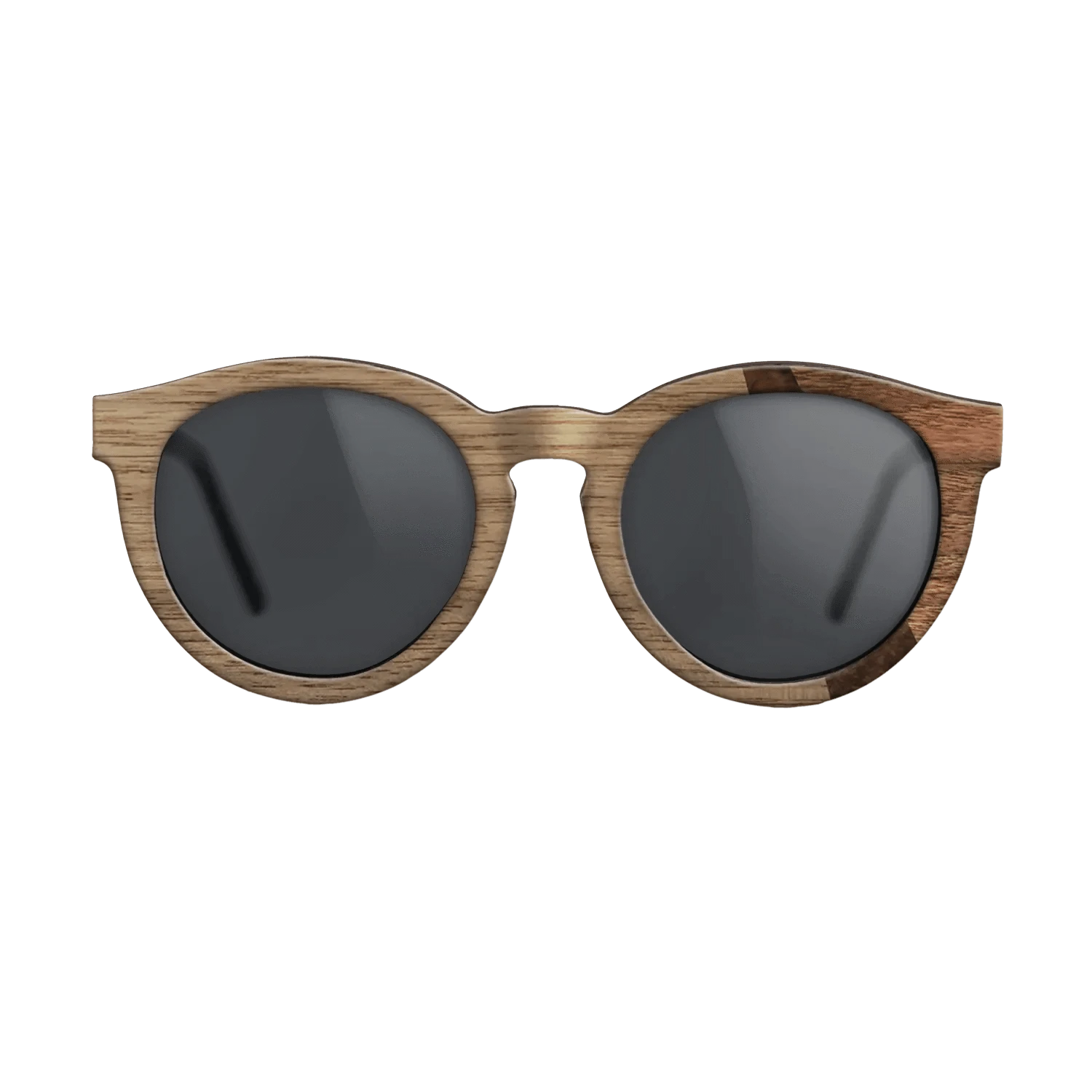 Walnut: Straight Grain,Walnut Burl,Walnut Claro Dark: Angle Cut - The Rebel - Round - SIRIS wood optic