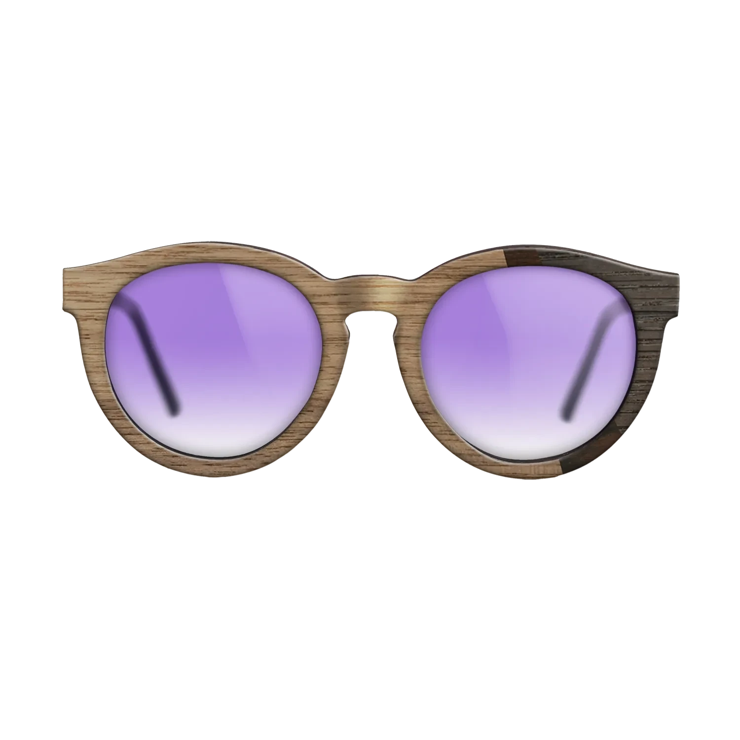 Walnut: Straight Grain,Fumed Eucalyptus,Ziricote Dark Quartered,Fumed Oak: Angle Cut - The Rebel - Round - SIRIS wood optic