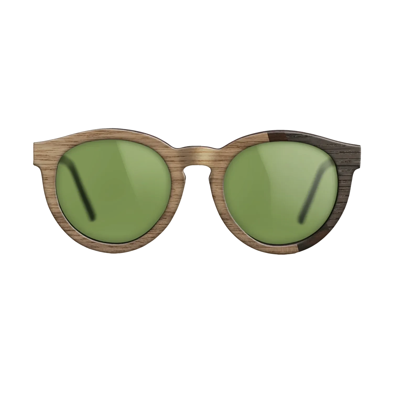 Walnut: Straight Grain,Fumed Eucalyptus,Ziricote Dark Quartered,Fumed Oak: Angle Cut - The Rebel - Round - SIRIS wood optic