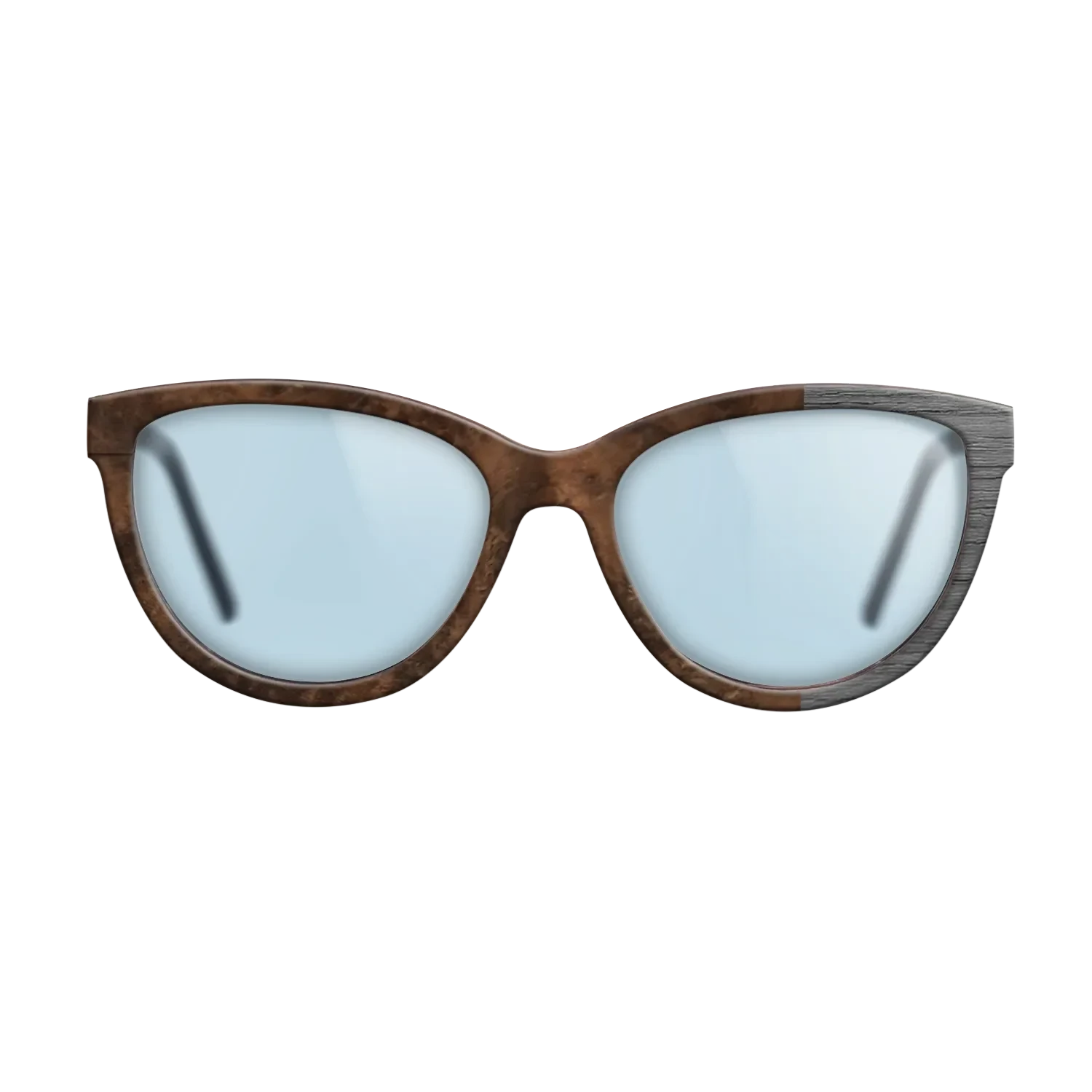 Walnut Burl, Dyed Poplar: Gray: Bauhaus - The Maiden - Cat - SIRIS wood optic