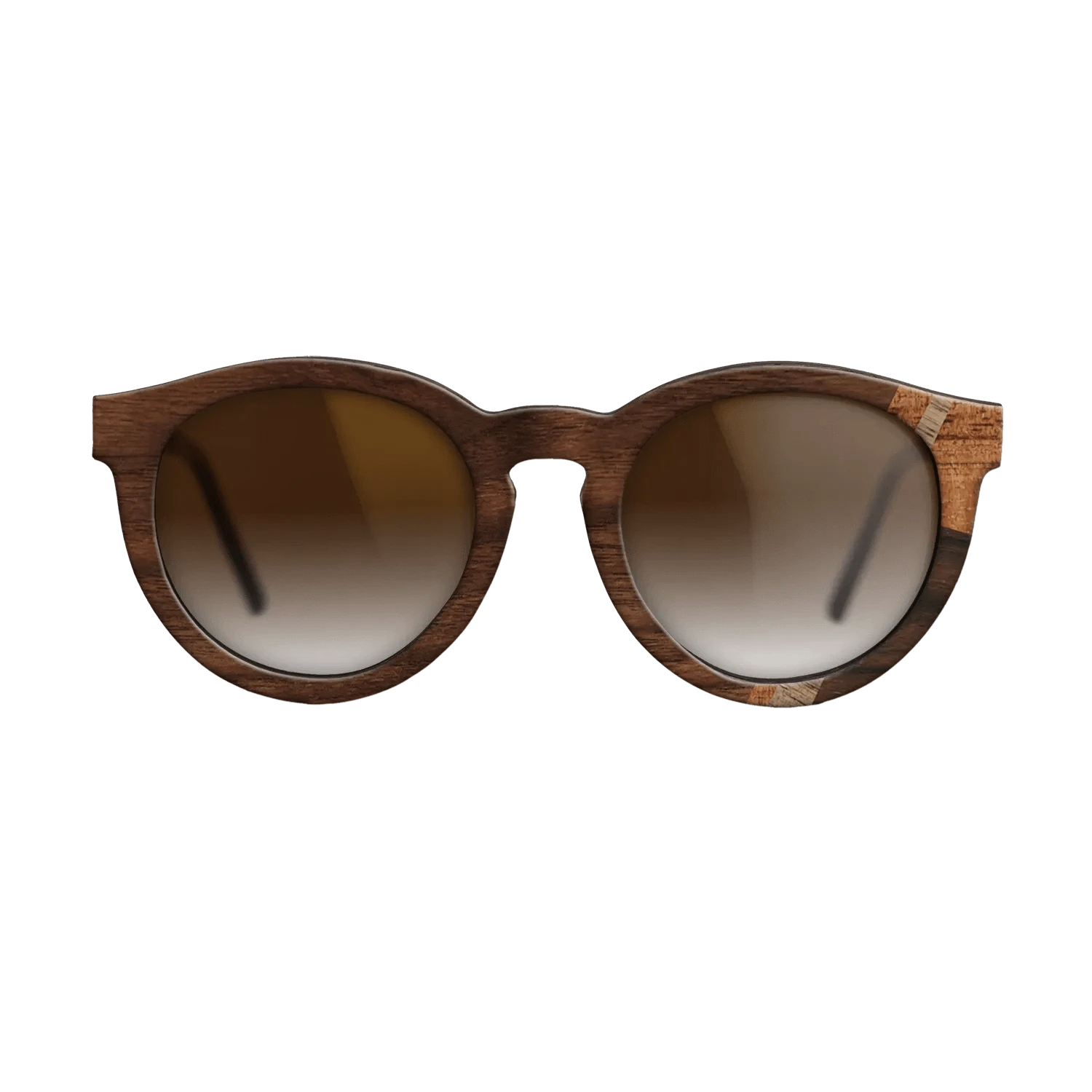 Rosewood Reconstituted,Fumed Eucalyptus,Walnut: Straight Grain,Koa,Walnut Claro Dark: Mosaic - The Rebel - Round - 1846 - SIRIS wood optic