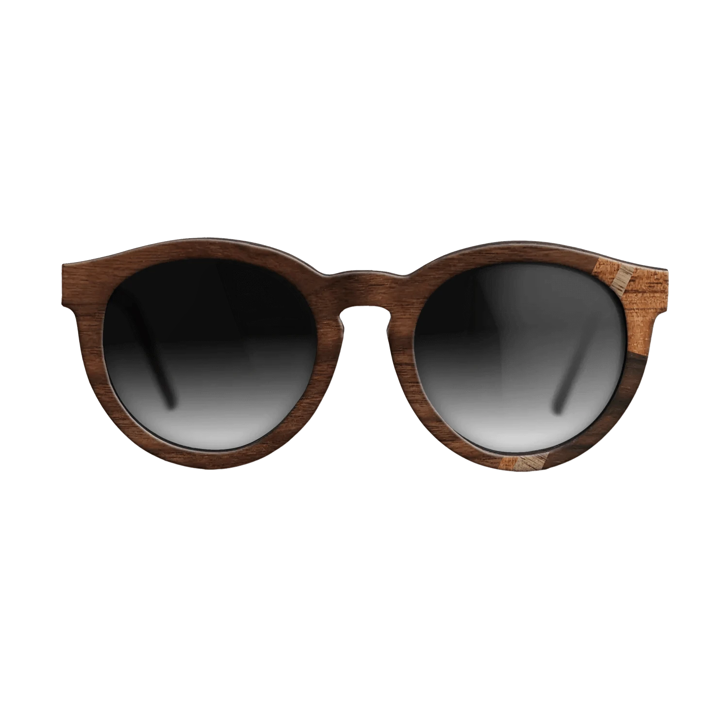 Rosewood Reconstituted,Fumed Eucalyptus,Walnut: Straight Grain,Koa,Walnut Claro Dark: Mosaic - The Rebel - Round - 1846 - SIRIS wood optic