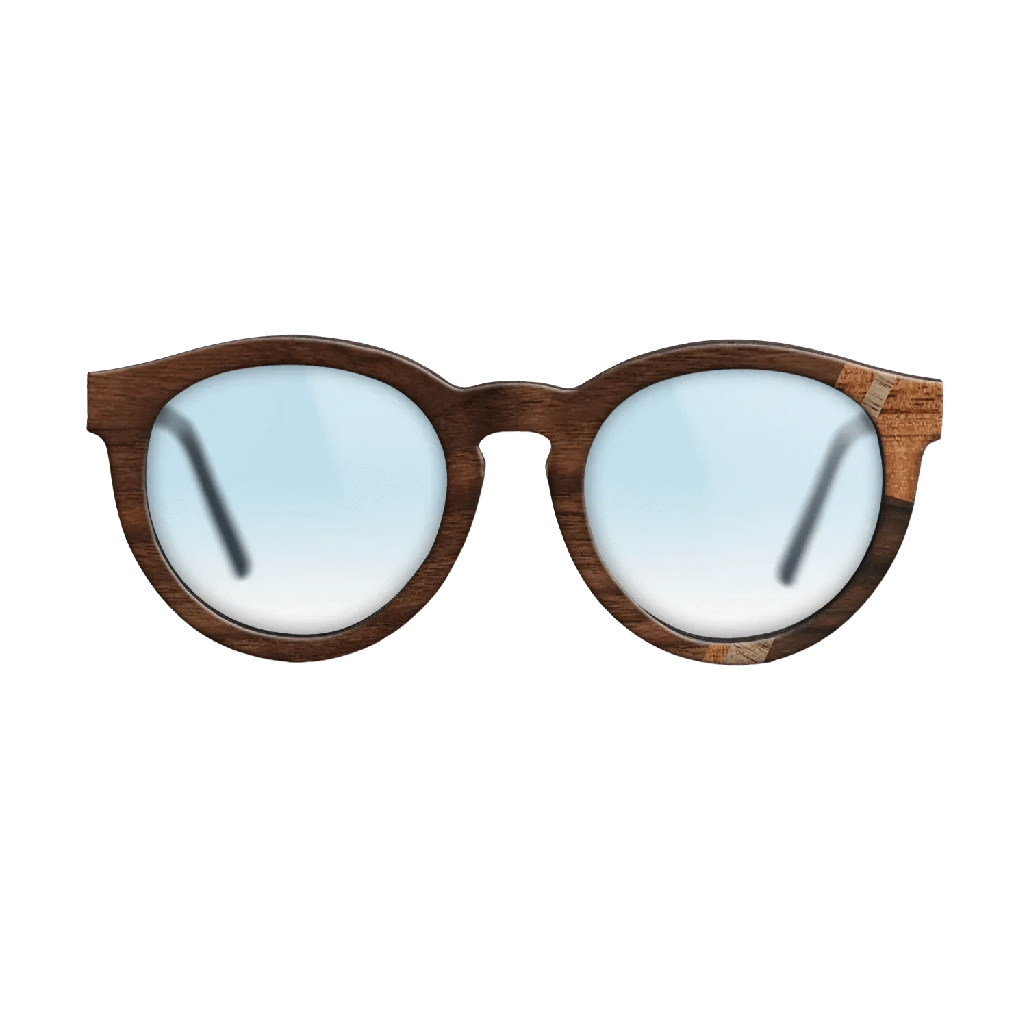 Rosewood Reconstituted,Fumed Eucalyptus,Walnut: Straight Grain,Koa,Walnut Claro Dark: Mosaic - The Rebel - Round - 1846 - SIRIS wood optic