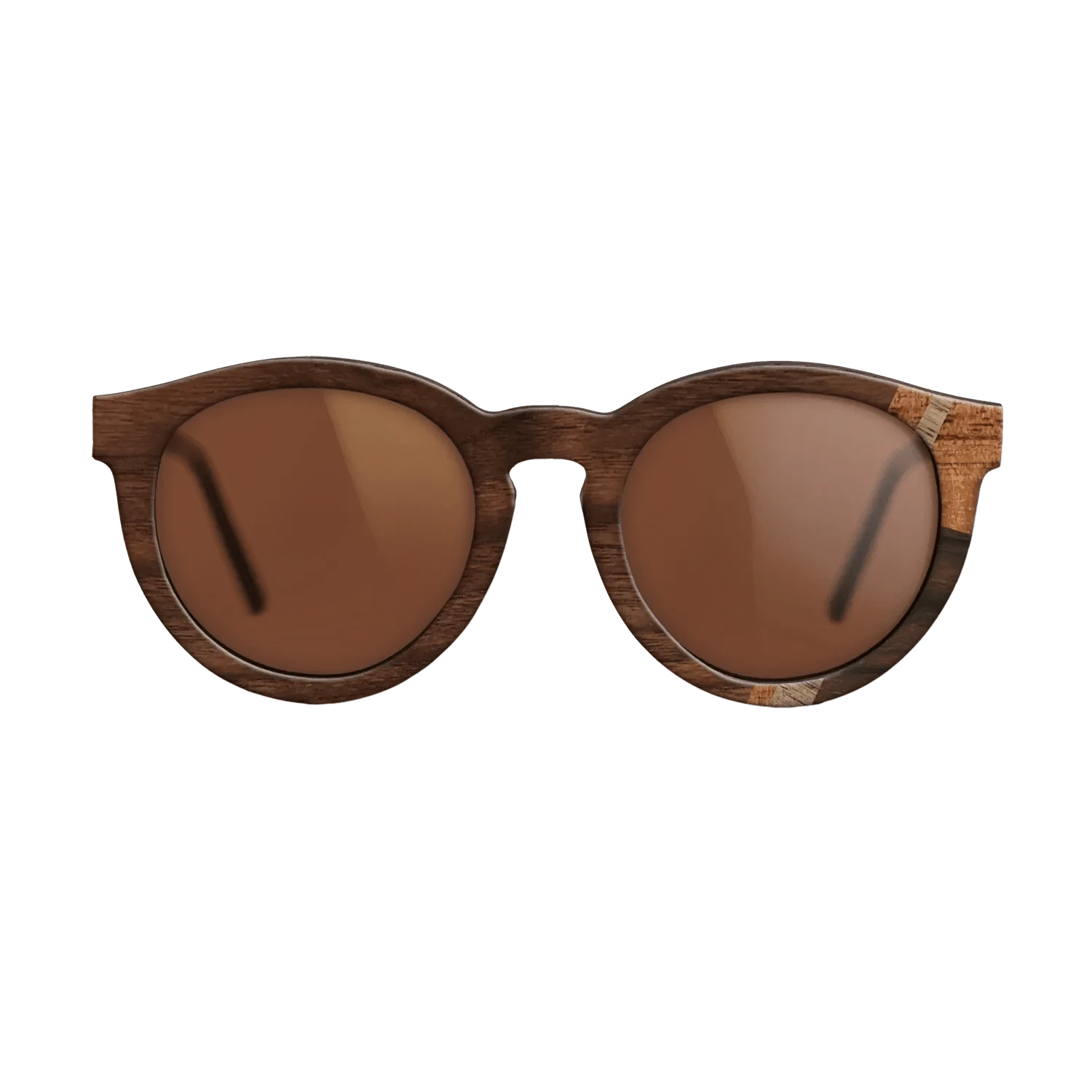 Rosewood Reconstituted,Fumed Eucalyptus,Walnut: Straight Grain,Koa,Walnut Claro Dark: Mosaic - The Rebel - Round - 1846 - SIRIS wood optic