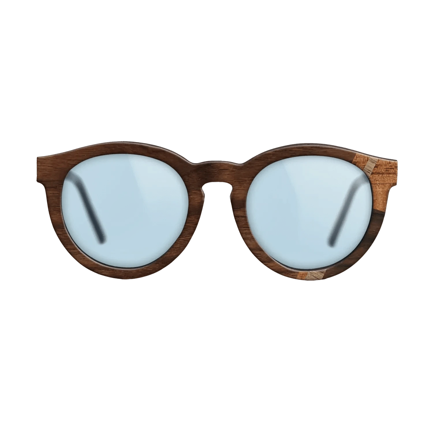 Rosewood Reconstituted,Fumed Eucalyptus,Walnut: Straight Grain,Koa,Walnut Claro Dark: Mosaic - The Rebel - Round - 1846 - SIRIS wood optic