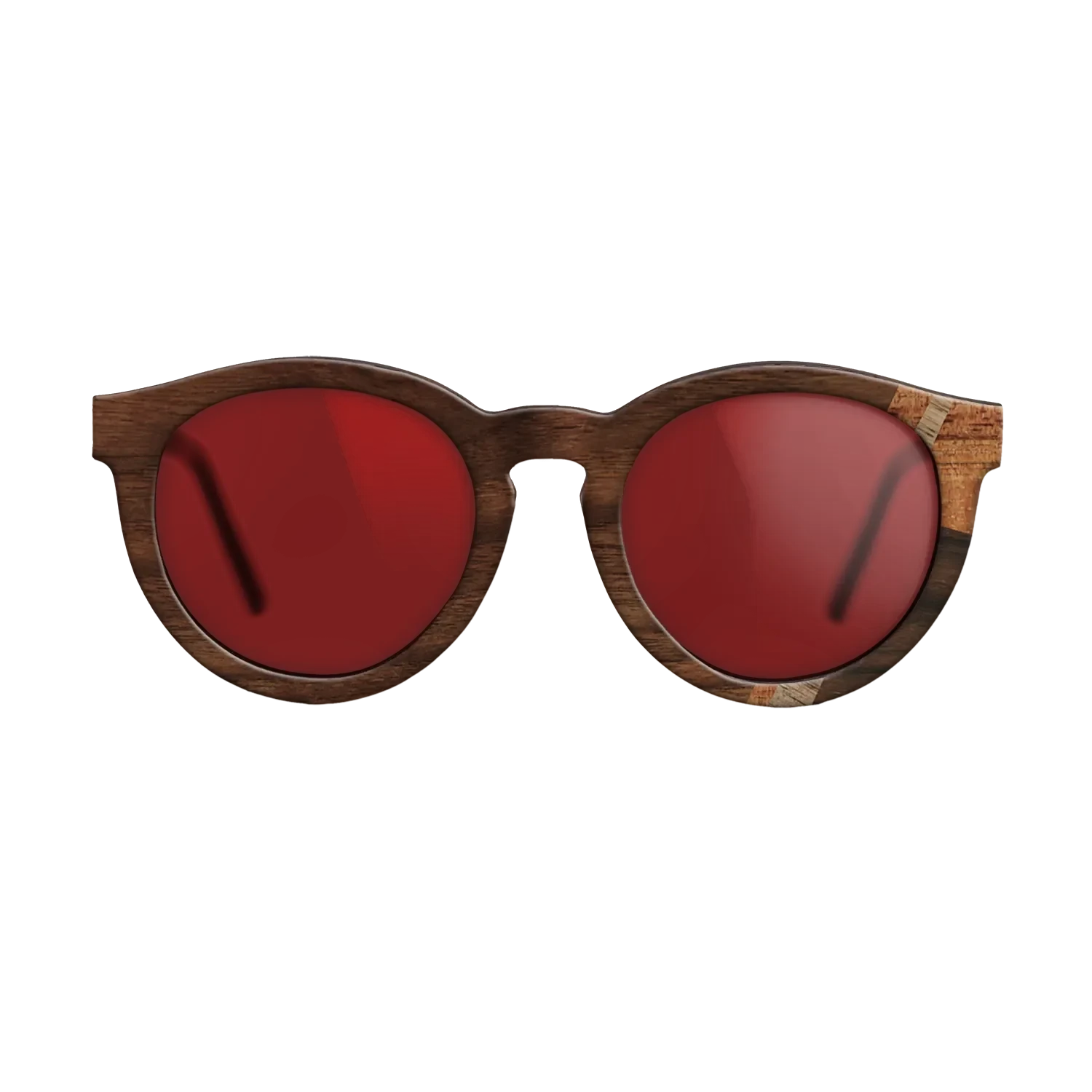 Rosewood Reconstituted,Fumed Eucalyptus,Walnut: Straight Grain,Koa,Walnut Claro Dark: Mosaic - The Rebel - Round - 1846 - SIRIS wood optic
