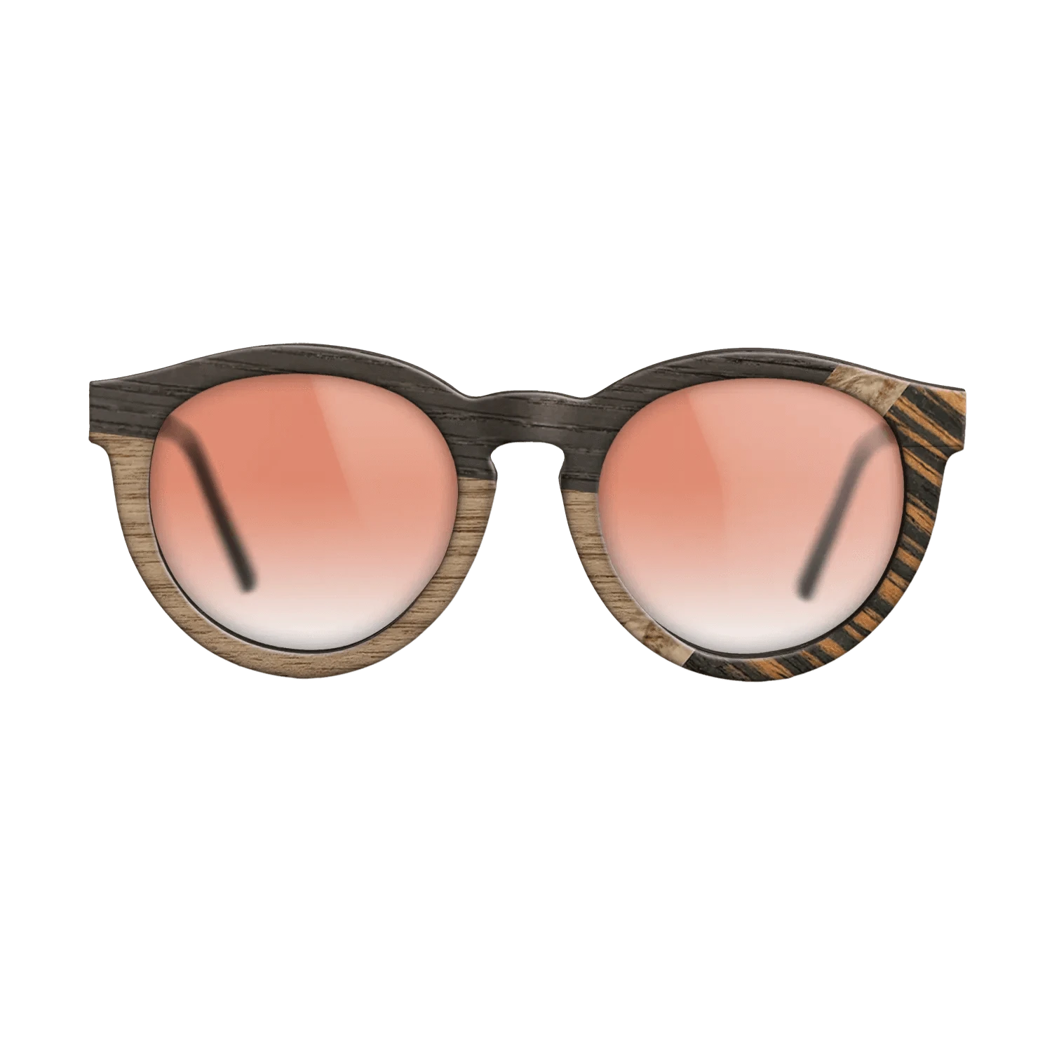 Italian Ebony,Wenge,Fumed Oak,Walnut: Straight Grain,Olive Burl: Mosaic - The Rebel - Round - 1988 - SIRIS wood optic