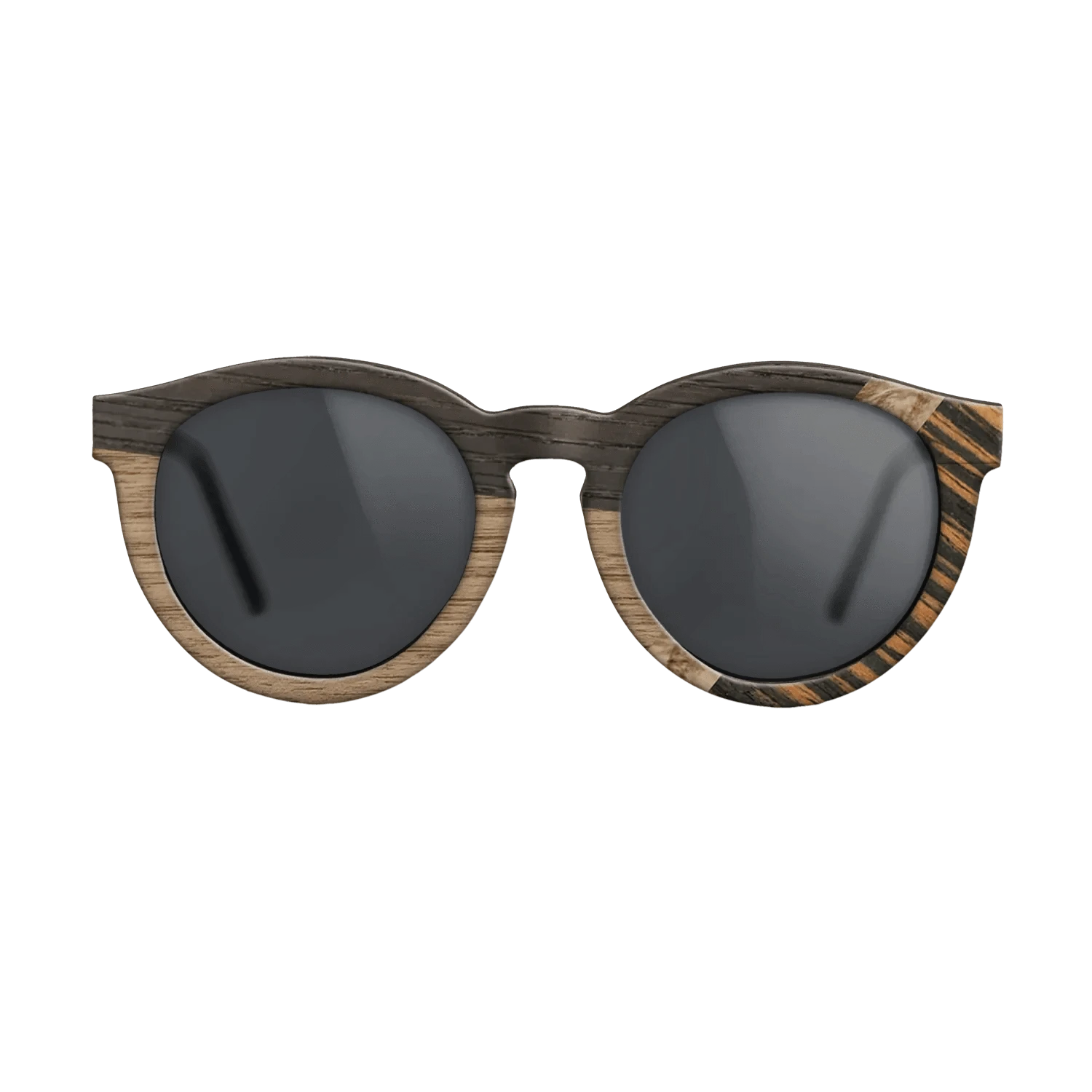 Italian Ebony,Wenge,Fumed Oak,Walnut: Straight Grain,Olive Burl: Mosaic - The Rebel - Round - 1988 - SIRIS wood optic