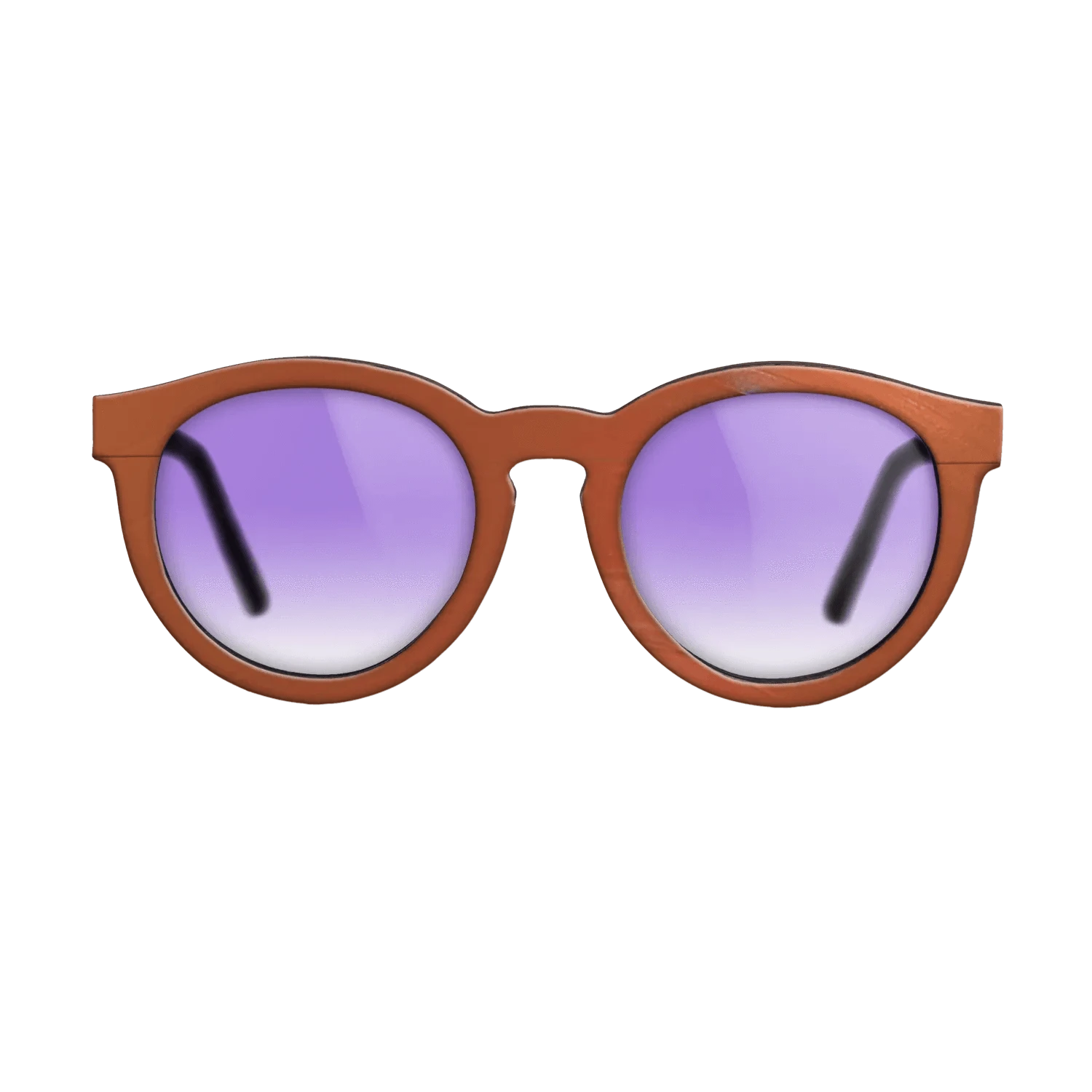 Orange Vinyl Front Walnut - The Rebel - Round - 2204 - SIRIS wood optic