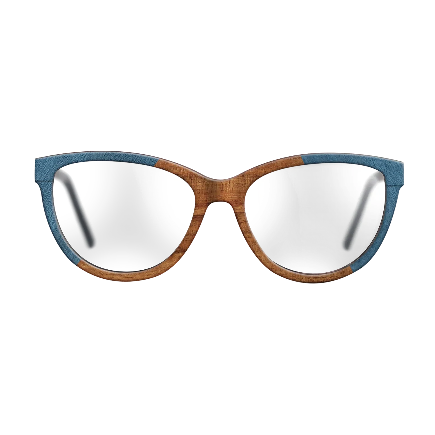 Koa,Poplar Dyed: Blue Denim: Angle Cut - The Maiden - Cat - SIRIS wood optic