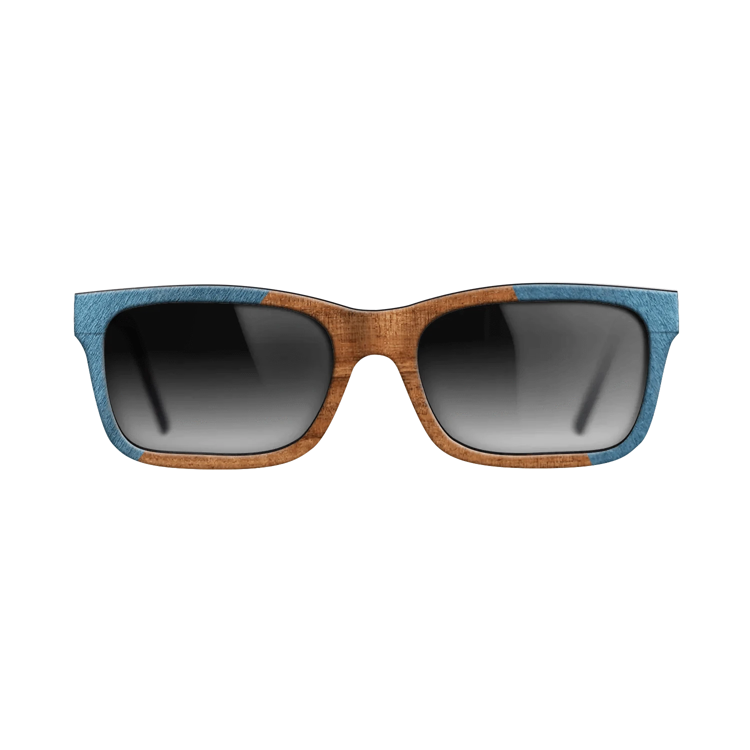 Koa,Poplar Dyed: Blue Denim: Angle Cut - The Sage - Block - SIRIS wood optic