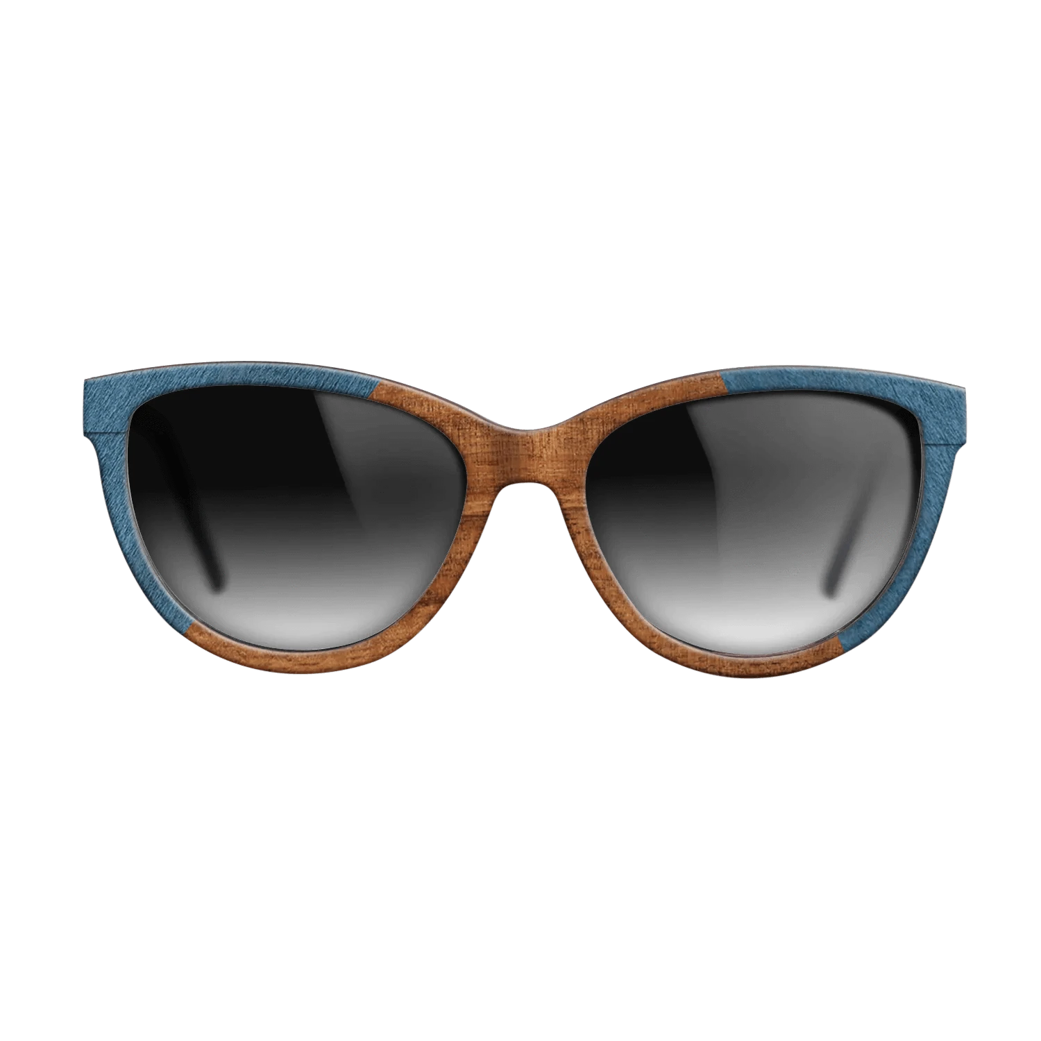 Koa,Poplar Dyed: Blue Denim: Angle Cut - The Maiden - Cat - SIRIS wood optic