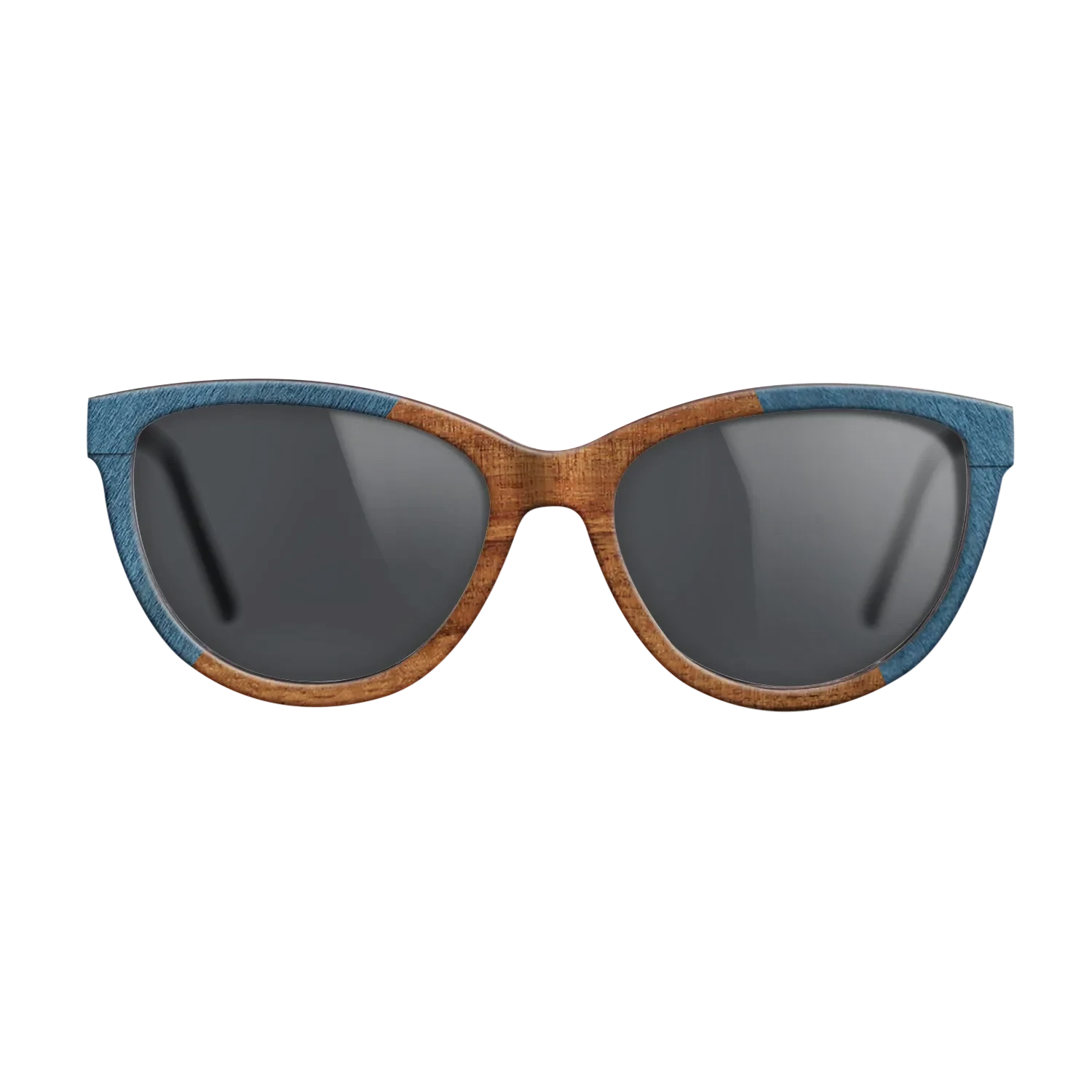 Koa,Poplar Dyed: Blue Denim: Angle Cut - The Maiden - Cat - SIRIS wood optic