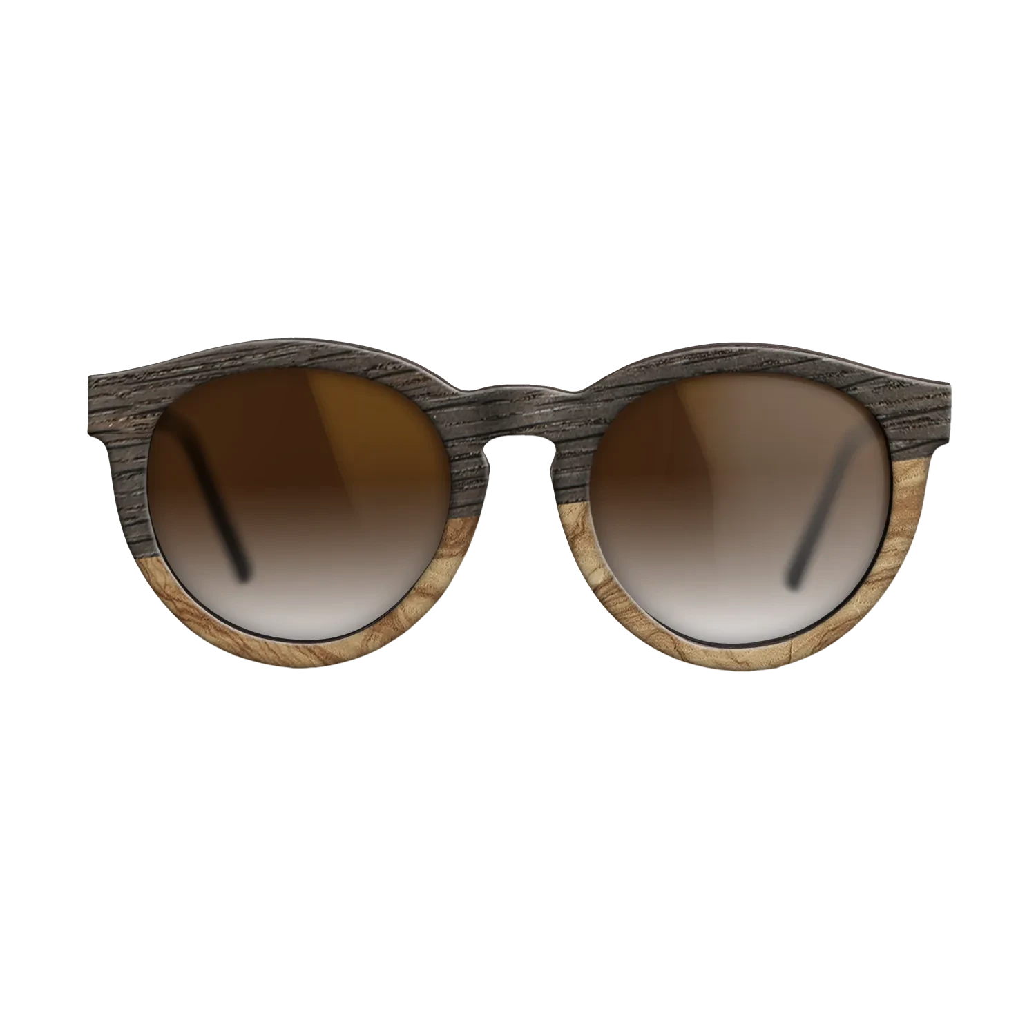 Olive Burl,Fumed Oak,Kingwood: Geometric - The Rebel - Round - SIRIS wood optic