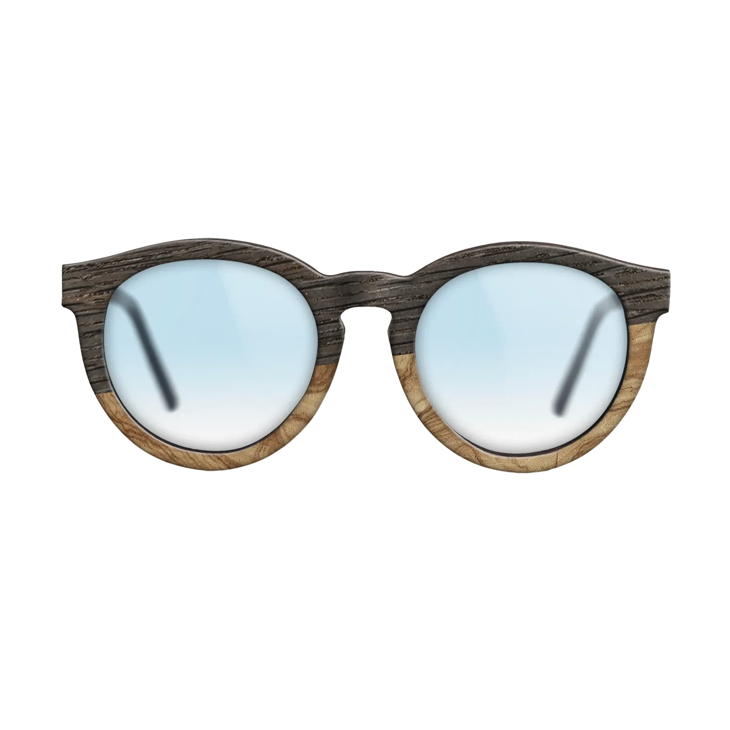 Olive Burl,Fumed Oak,Kingwood: Geometric - The Rebel - Round - SIRIS wood optic