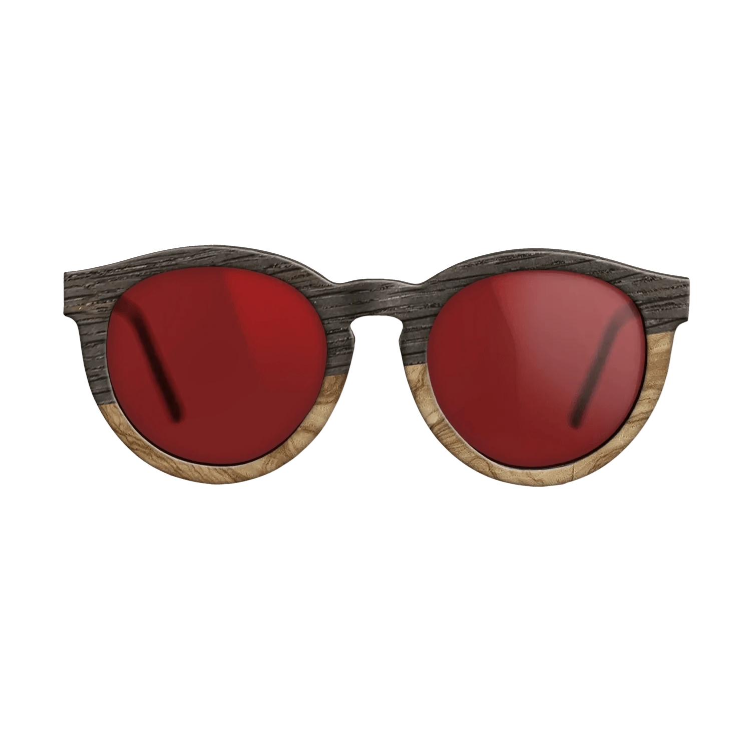 Olive Burl,Fumed Oak,Kingwood: Geometric - The Rebel - Round - SIRIS wood optic