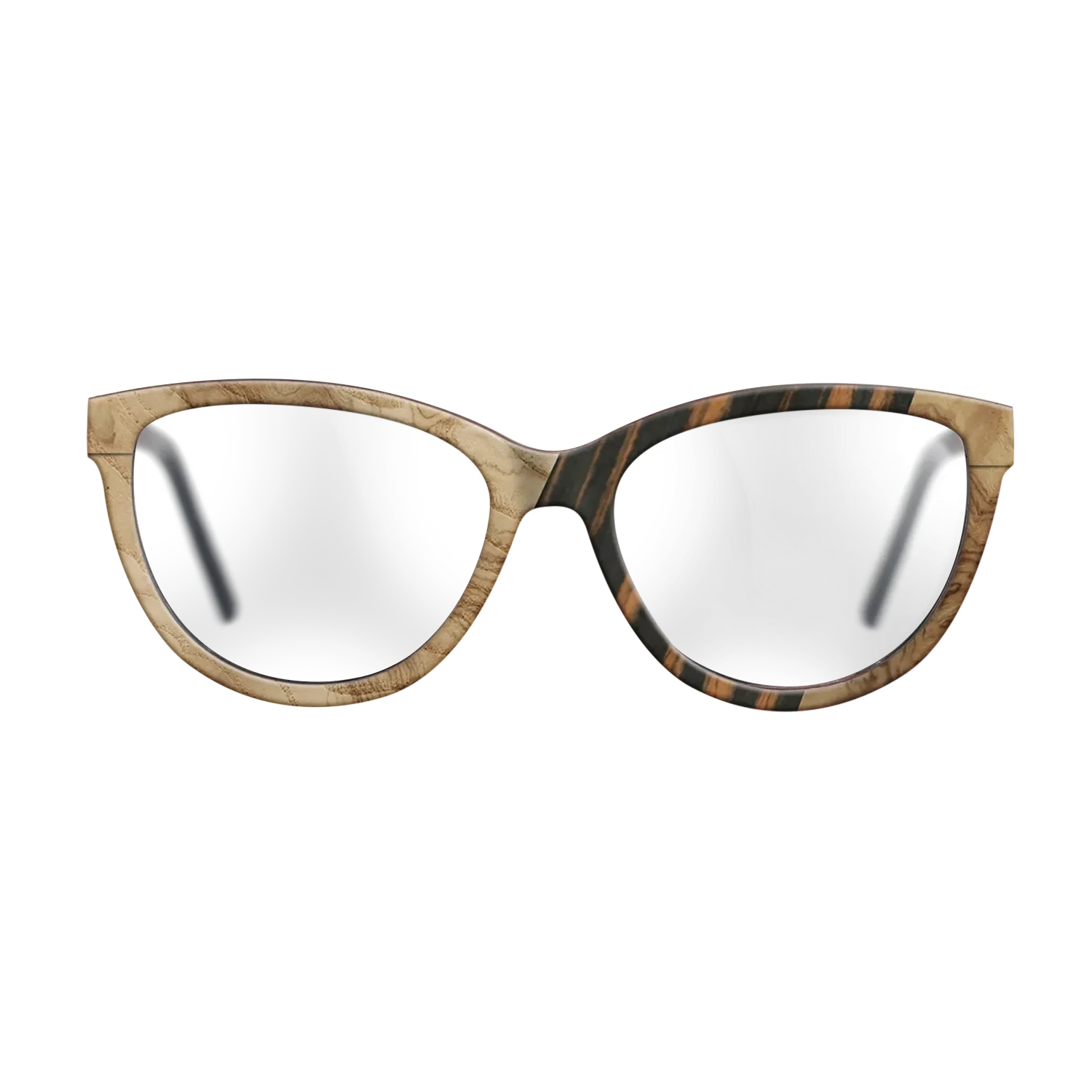 Walnut: Straight Grain,Fumed Oak,Olive Burl,Italian Ebony: Geometric - The Maiden - Cat - SIRIS wood optic